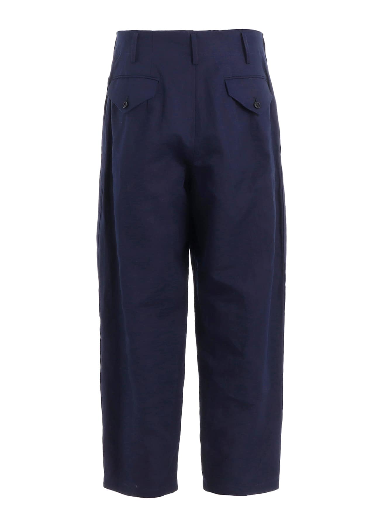 COTTON FLAX DENIM PANTS WITH SIDE TAPE