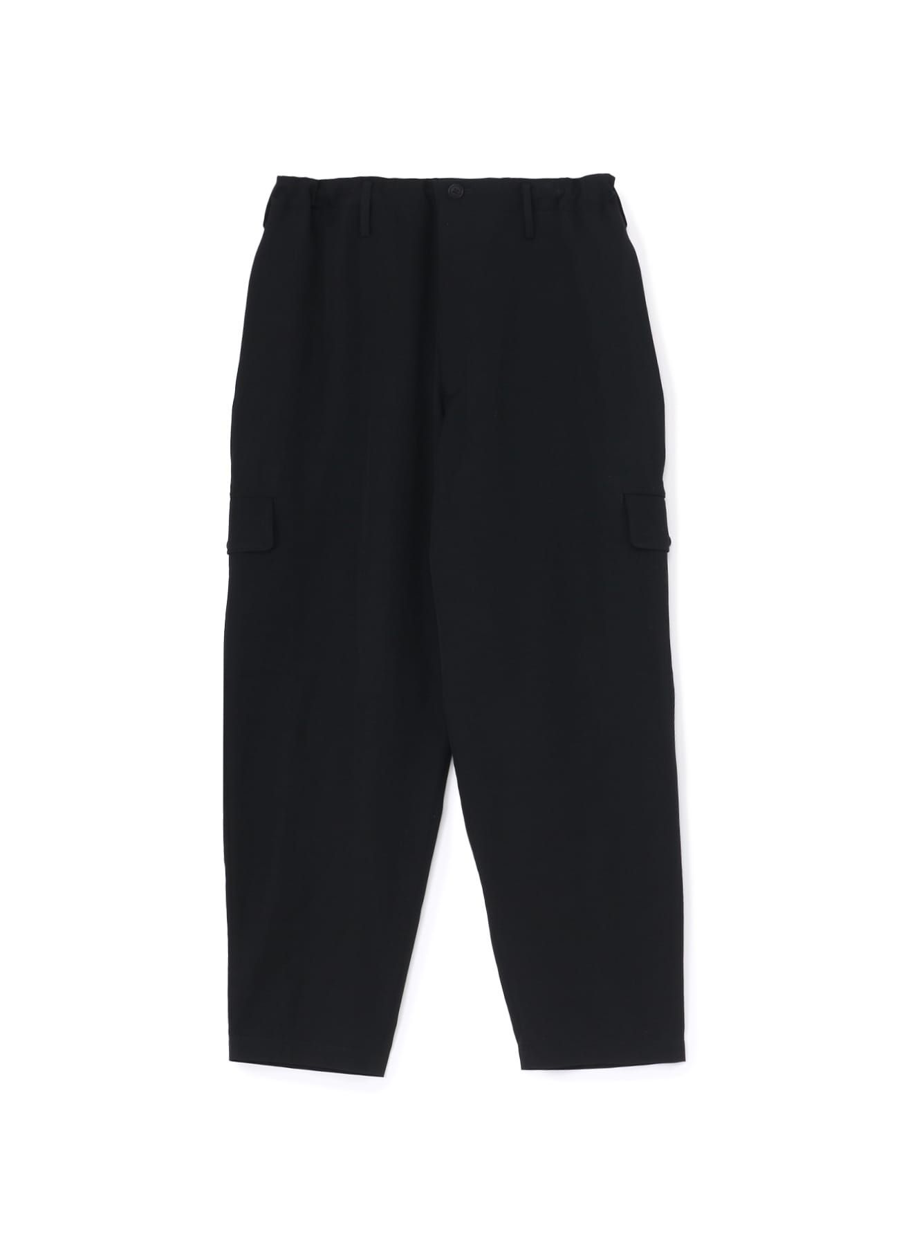 GABARDINE SIDE TUCK PANTS(S Black): Y's for men｜THE SHOP YOHJI YAMAMOTO