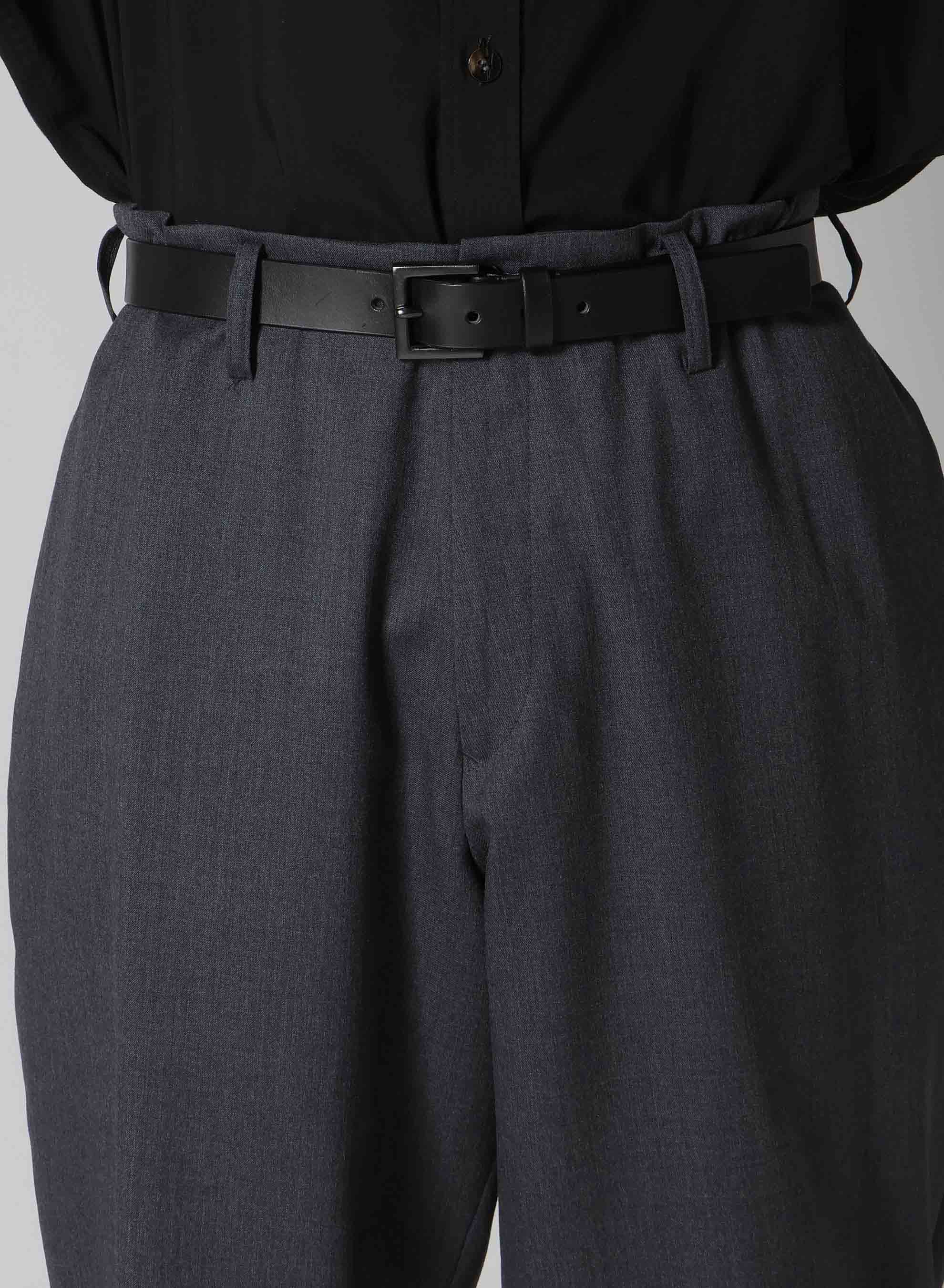 SUIT GABARDINE PANTS WITH SIDE TUCK