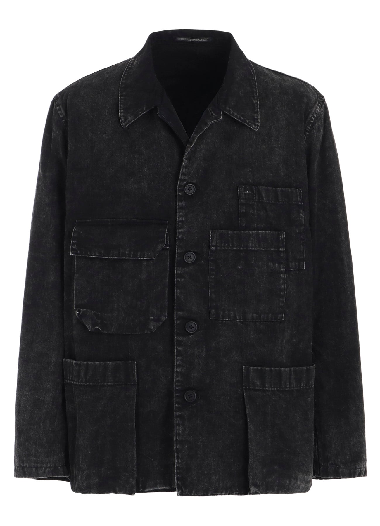 BLEACHING DENIM BLOUSON WITH 5-POCKETS