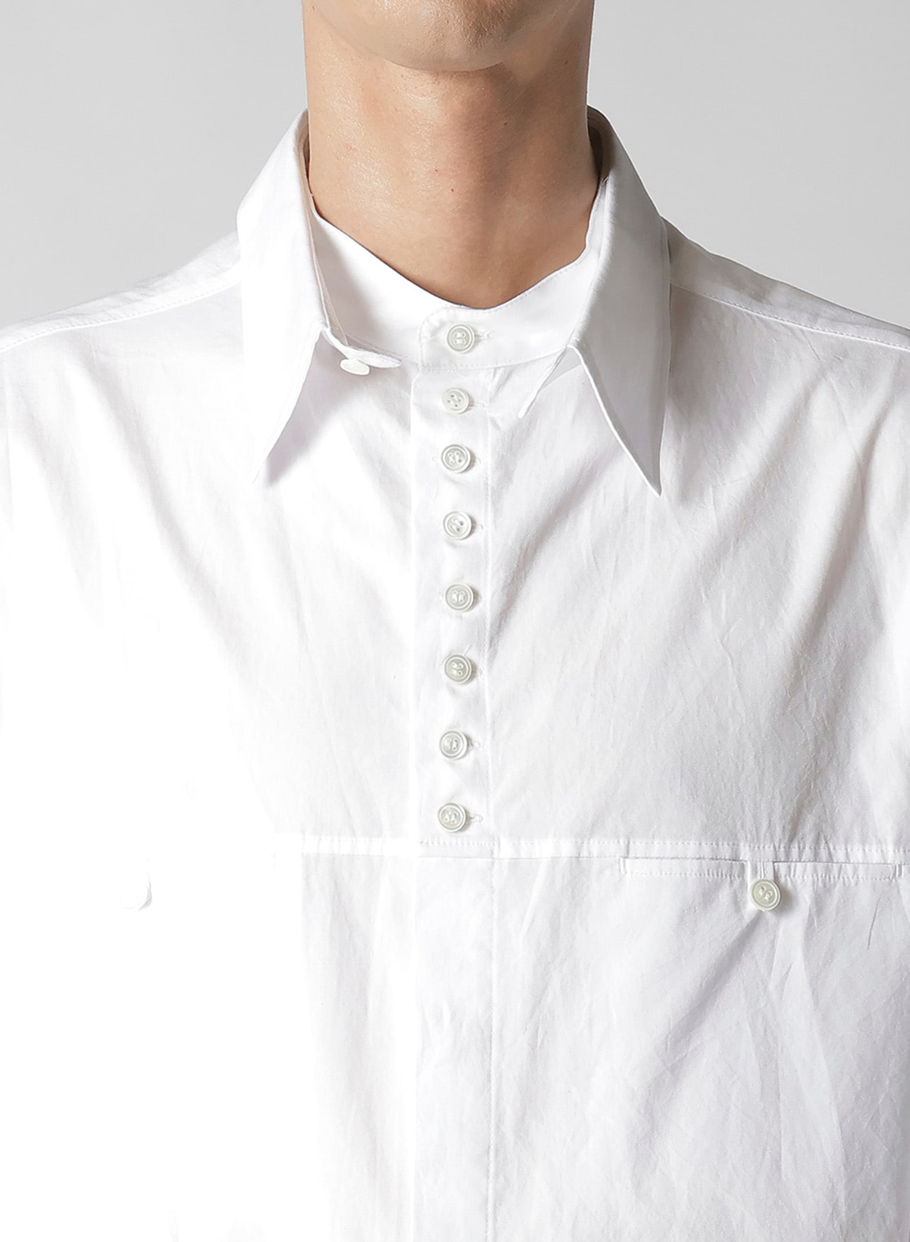 100/2 BROAD BUTTON SHIRT WITH SPARE COLLAR