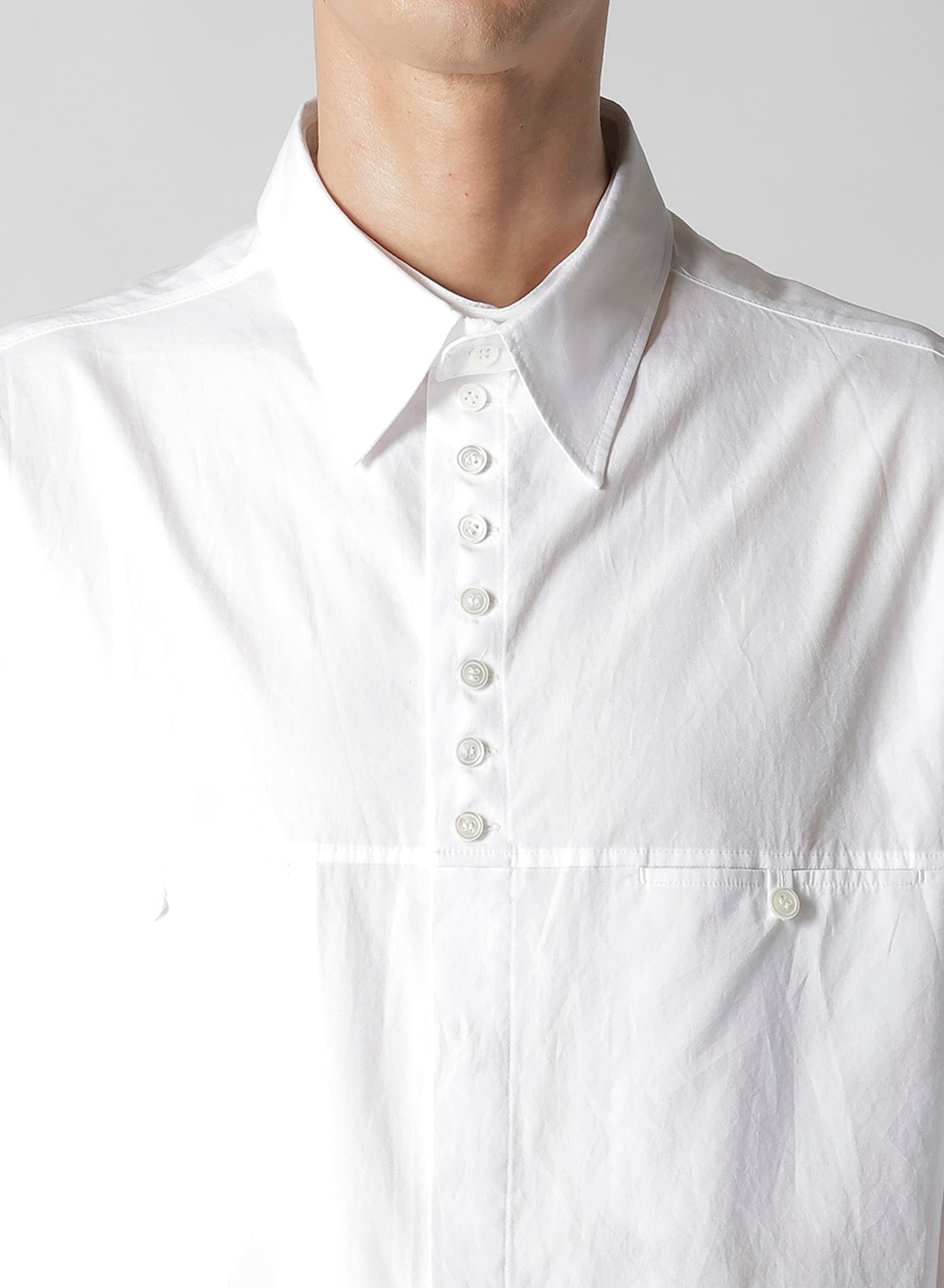 100/2 BROAD BUTTON SHIRT WITH SPARE COLLAR