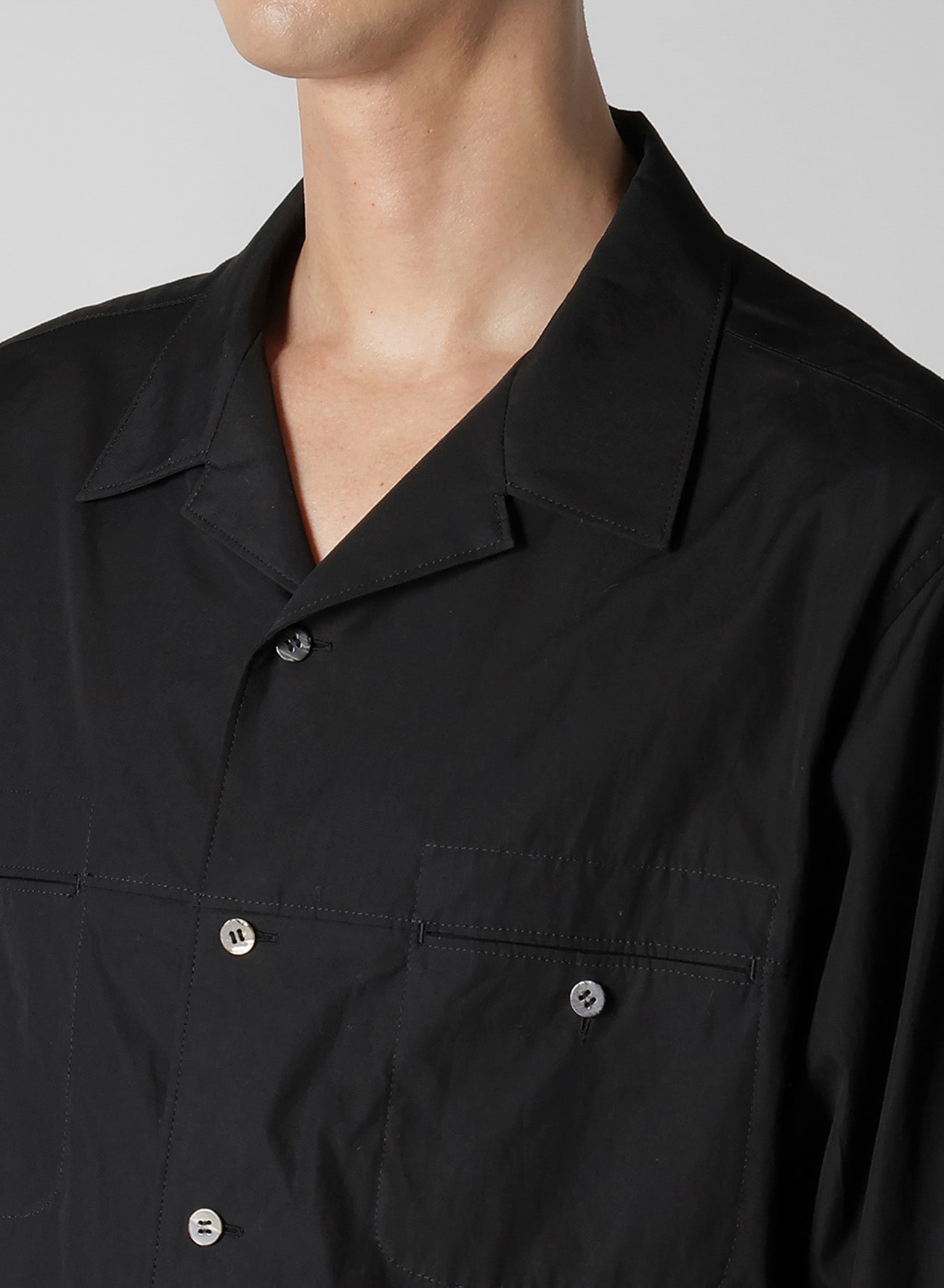 【12/6 10:00 Release】100/2 BROAD SHIRT WITH OPEN COLLAR