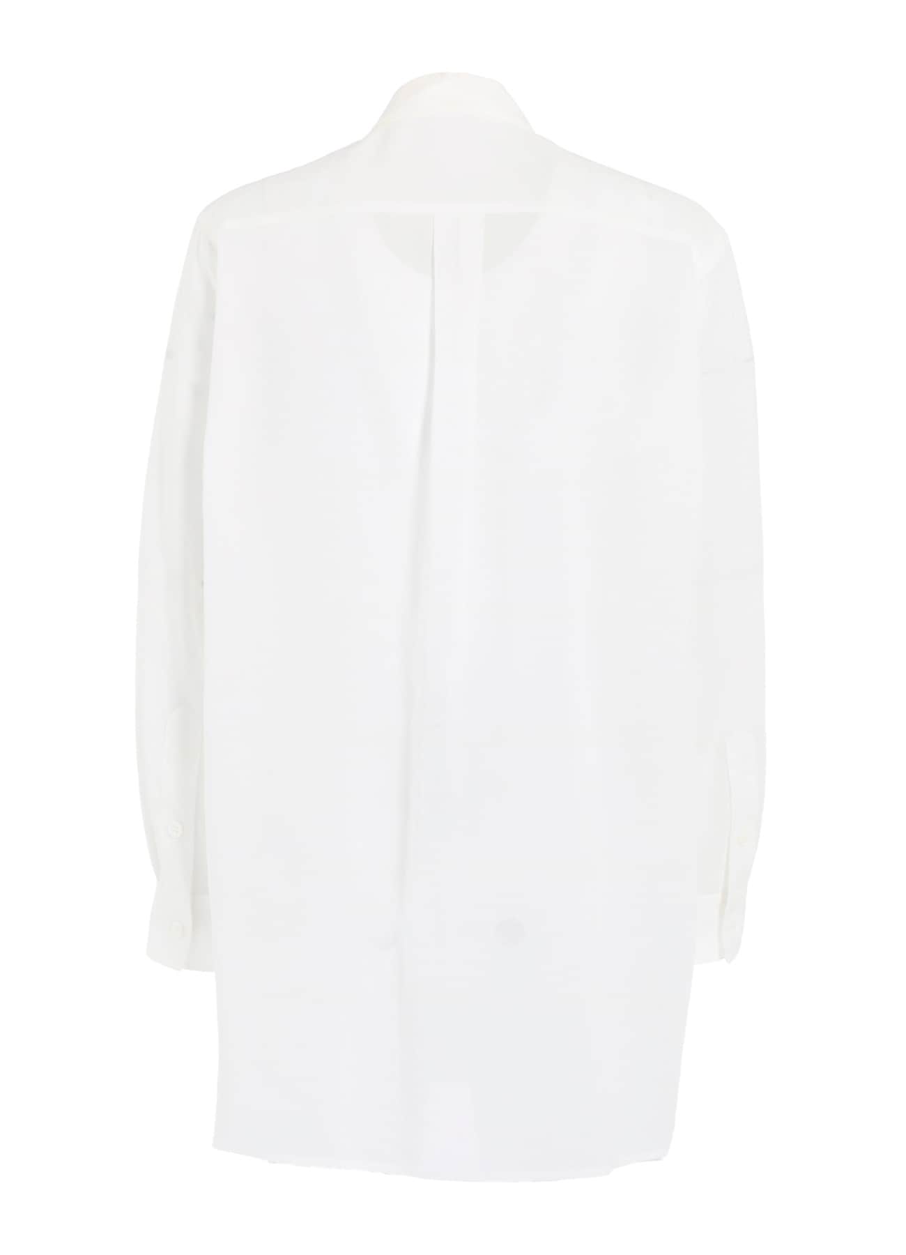 REGULAR COLLAR SHIRT WITH BLUE FLOWER PRINT