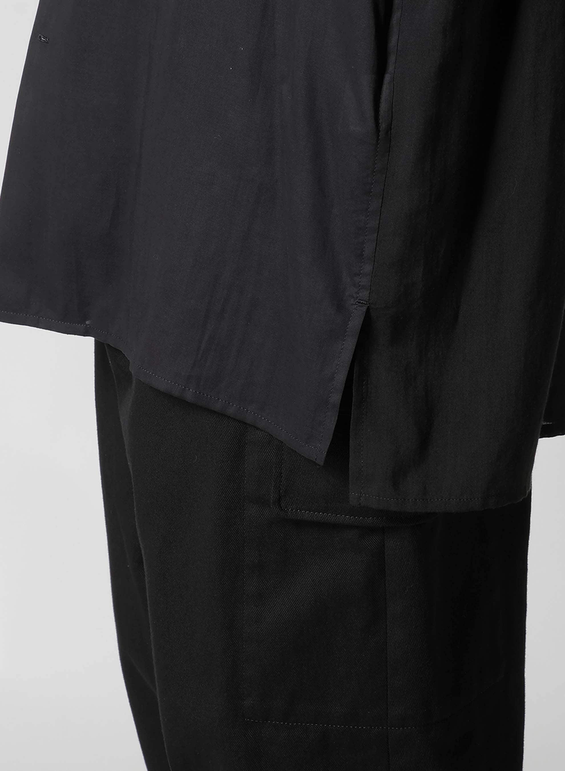 REGULAR COLLAR SHIRT WITH BLACK FLOWER PRINT