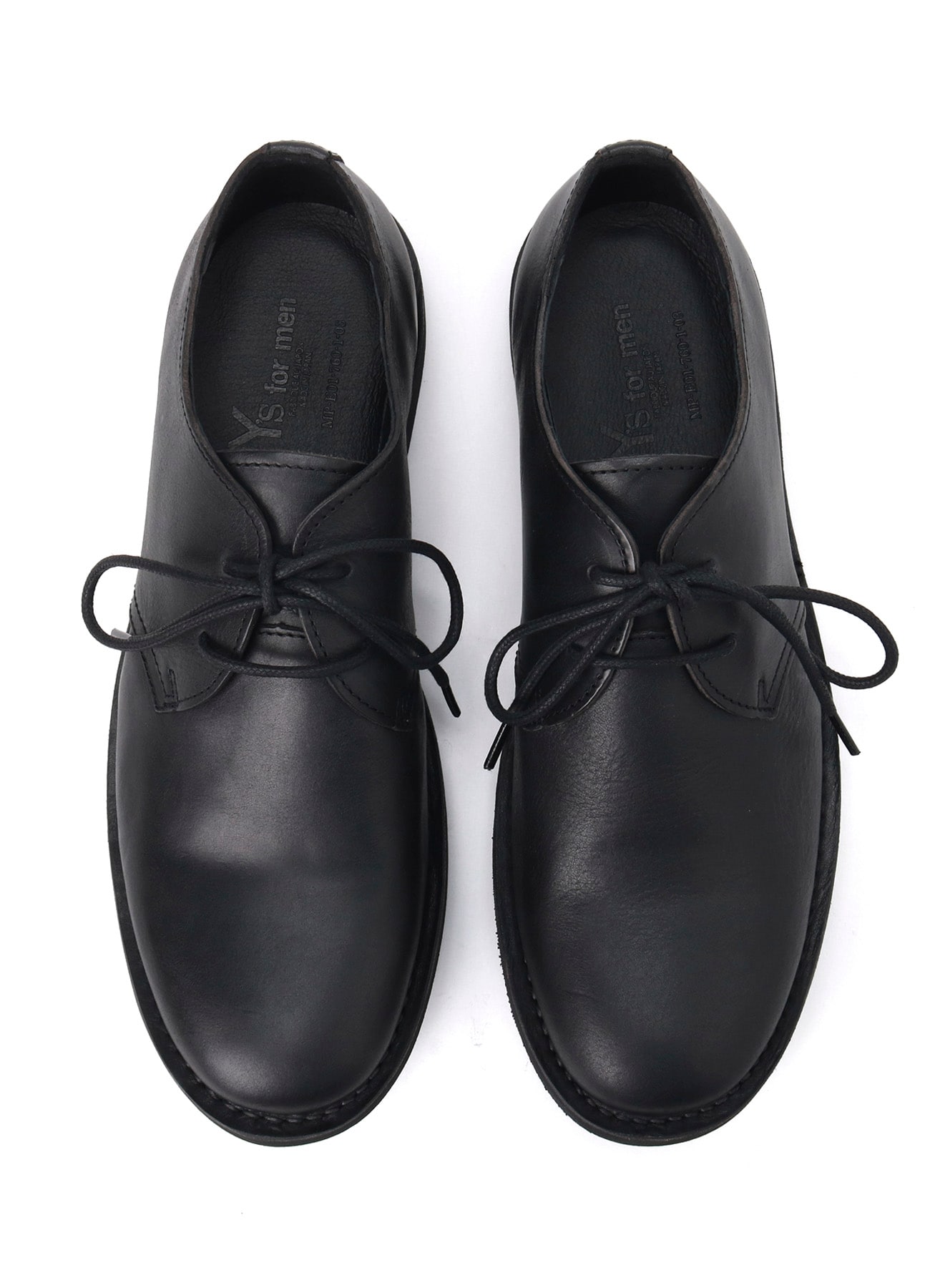 OIL WAX LEATHER PLAIN TOE SHOES