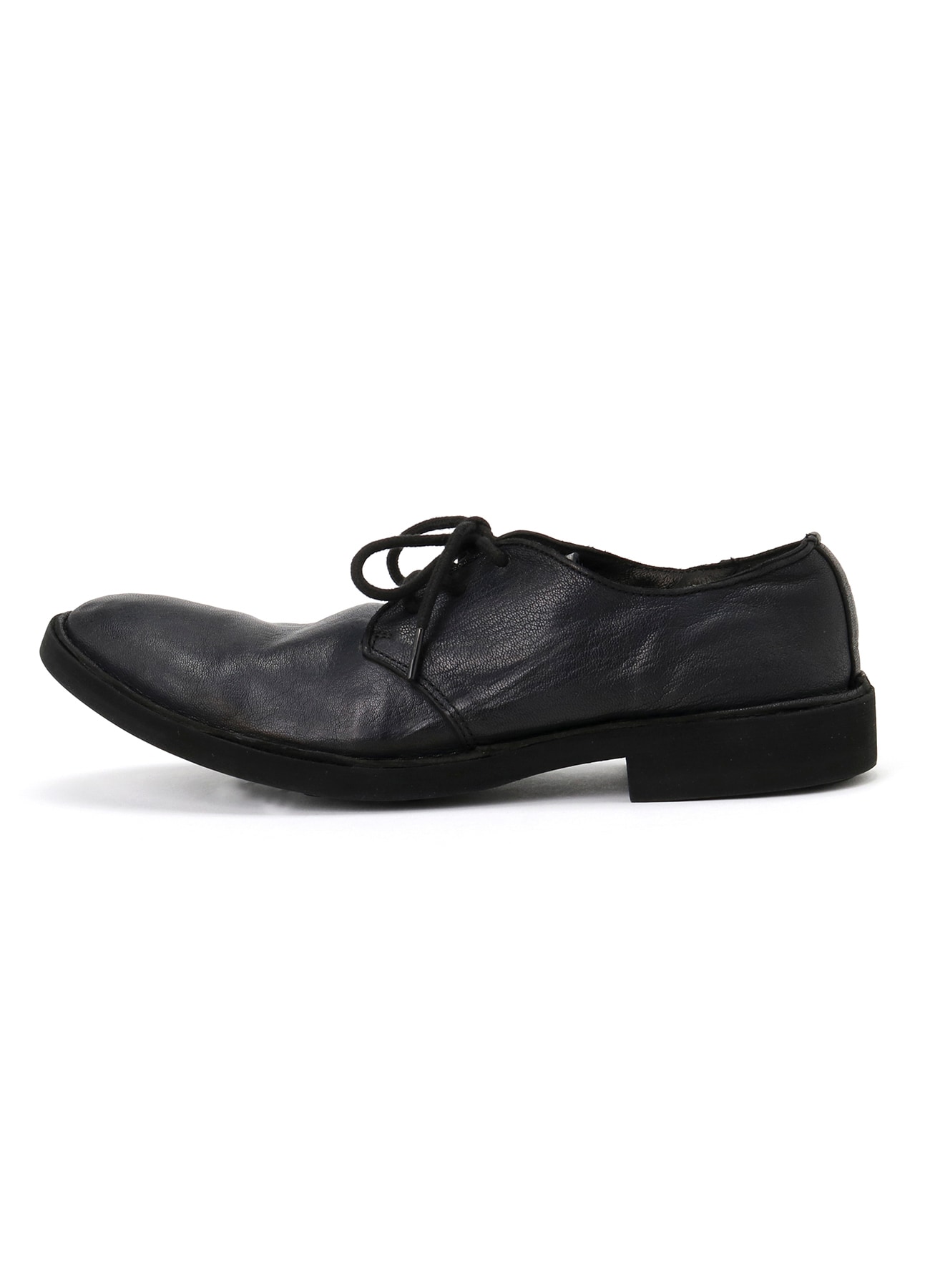 GARMENT DYED GOAT SKIN 3HOLE PLAIN TOE SHOES