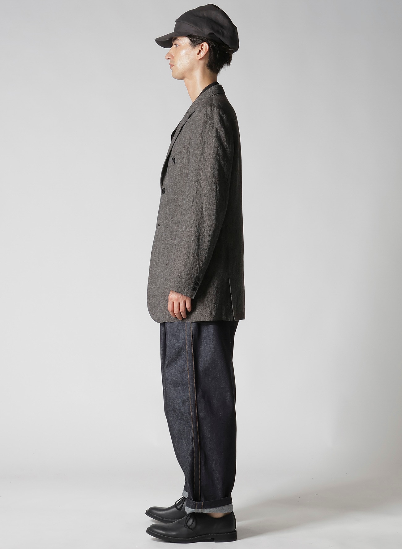 HEATHER KHADI JACKET WITH PARALLEL PANELED