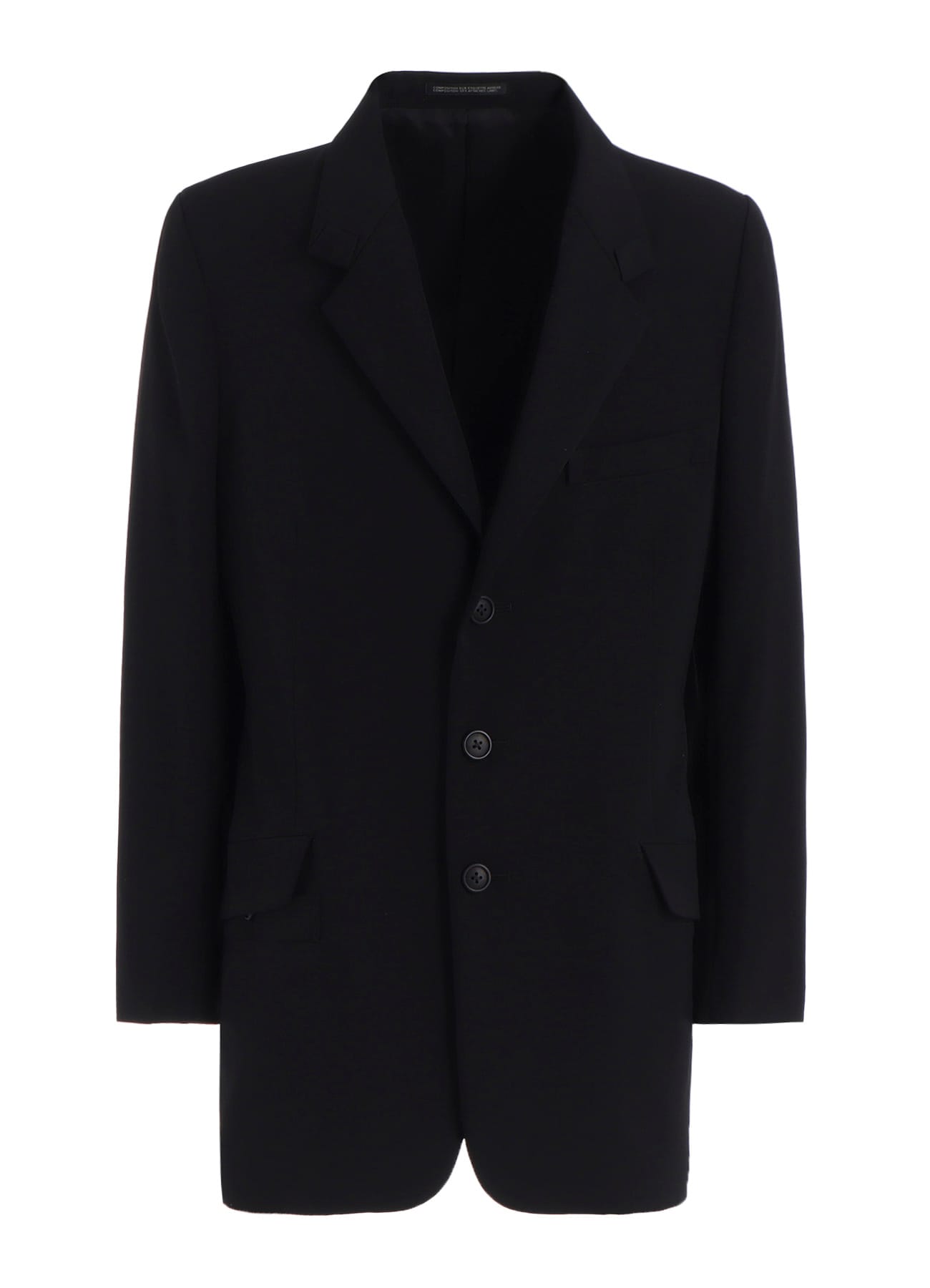 WOOL GABARDINE TURN BACK COLLAR JACKET