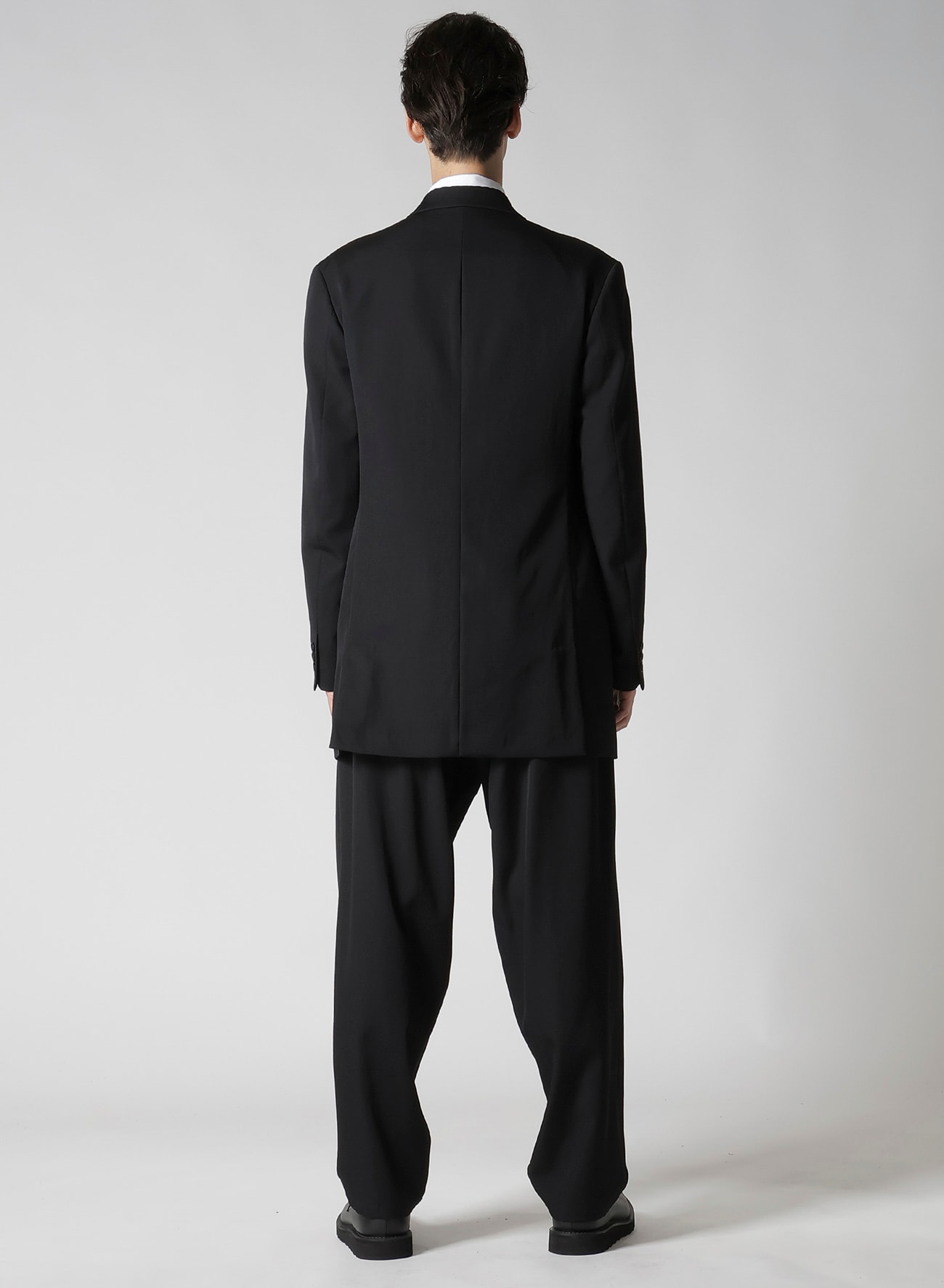 WOOL GABARDINE JACKET WITH RIGHT POCKET