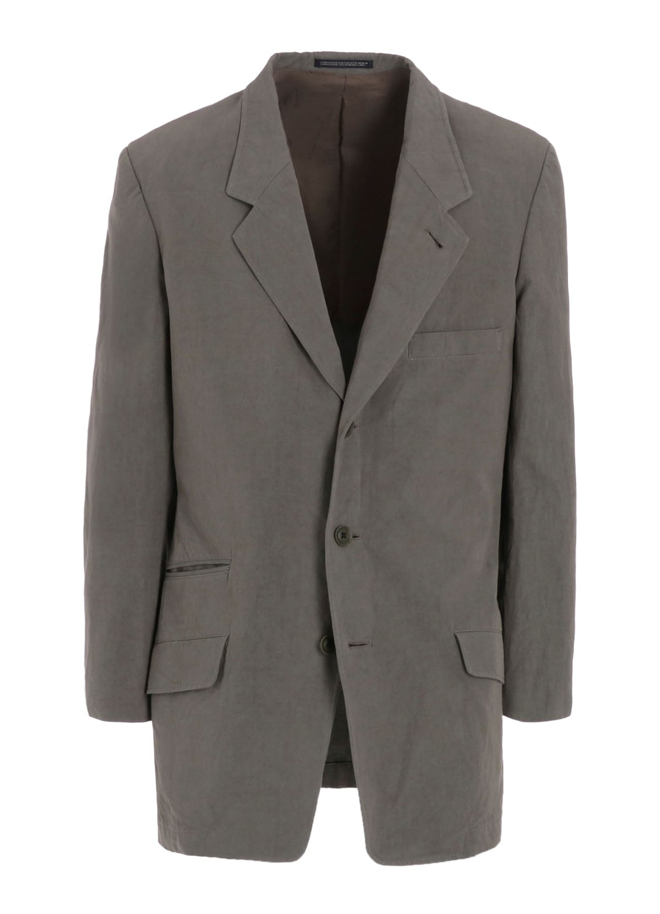 COTTON POPLIN JACKET WITH FRONT EDGE STITCH