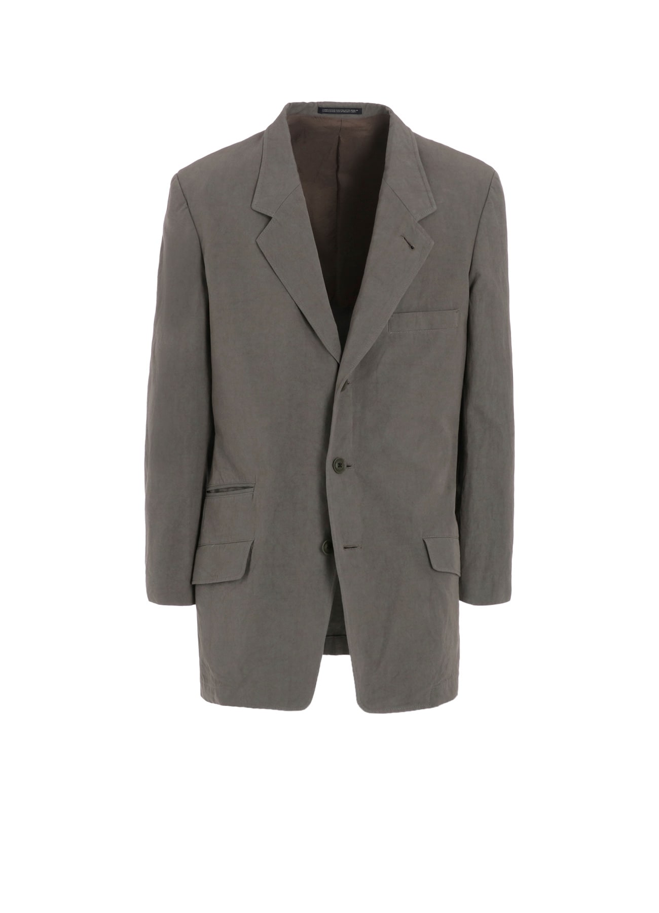 COTTON POPLIN JACKET WITH FRONT EDGE STITCH