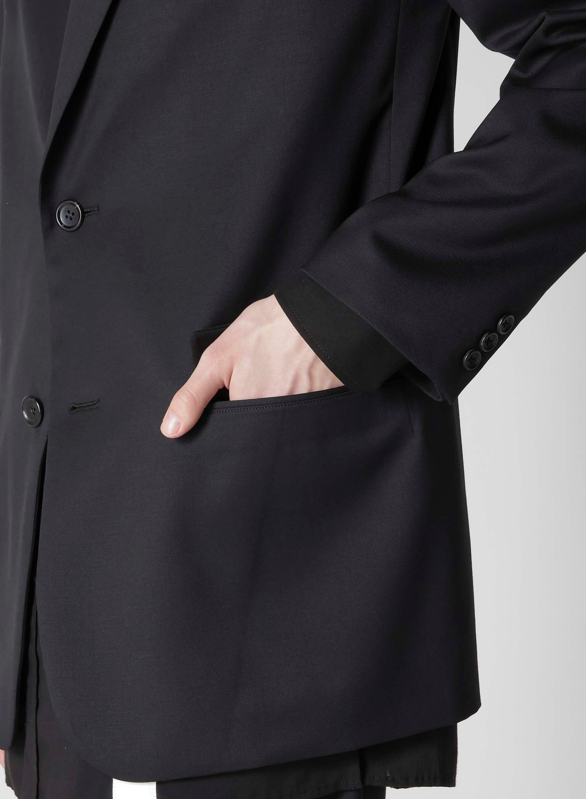 SUIT GABARDINE JACKET WITH 2-BUTTONS