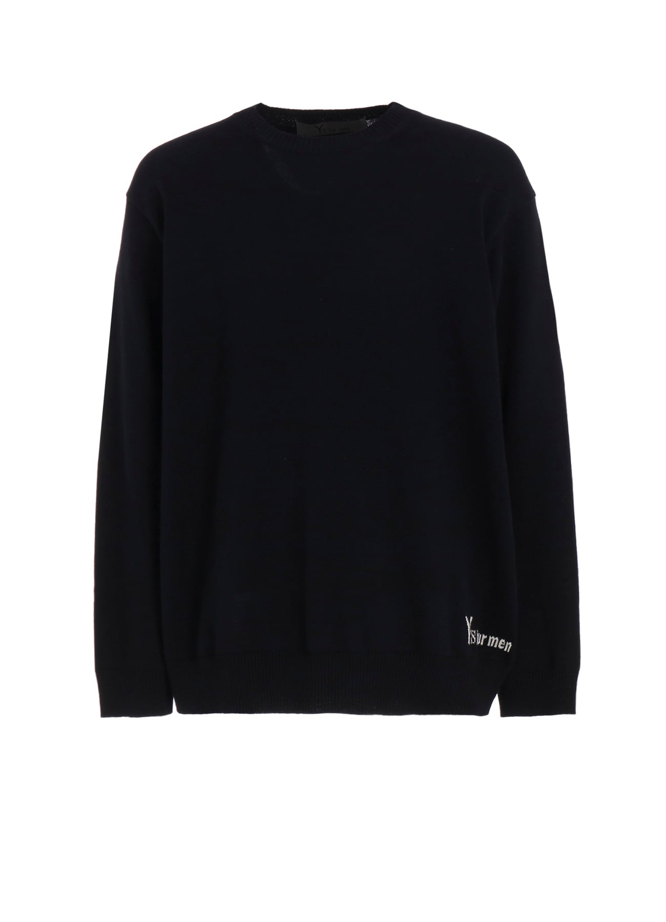 Y's for men INTERSIA LOGO ROUND NECK PULL OVER KNIT