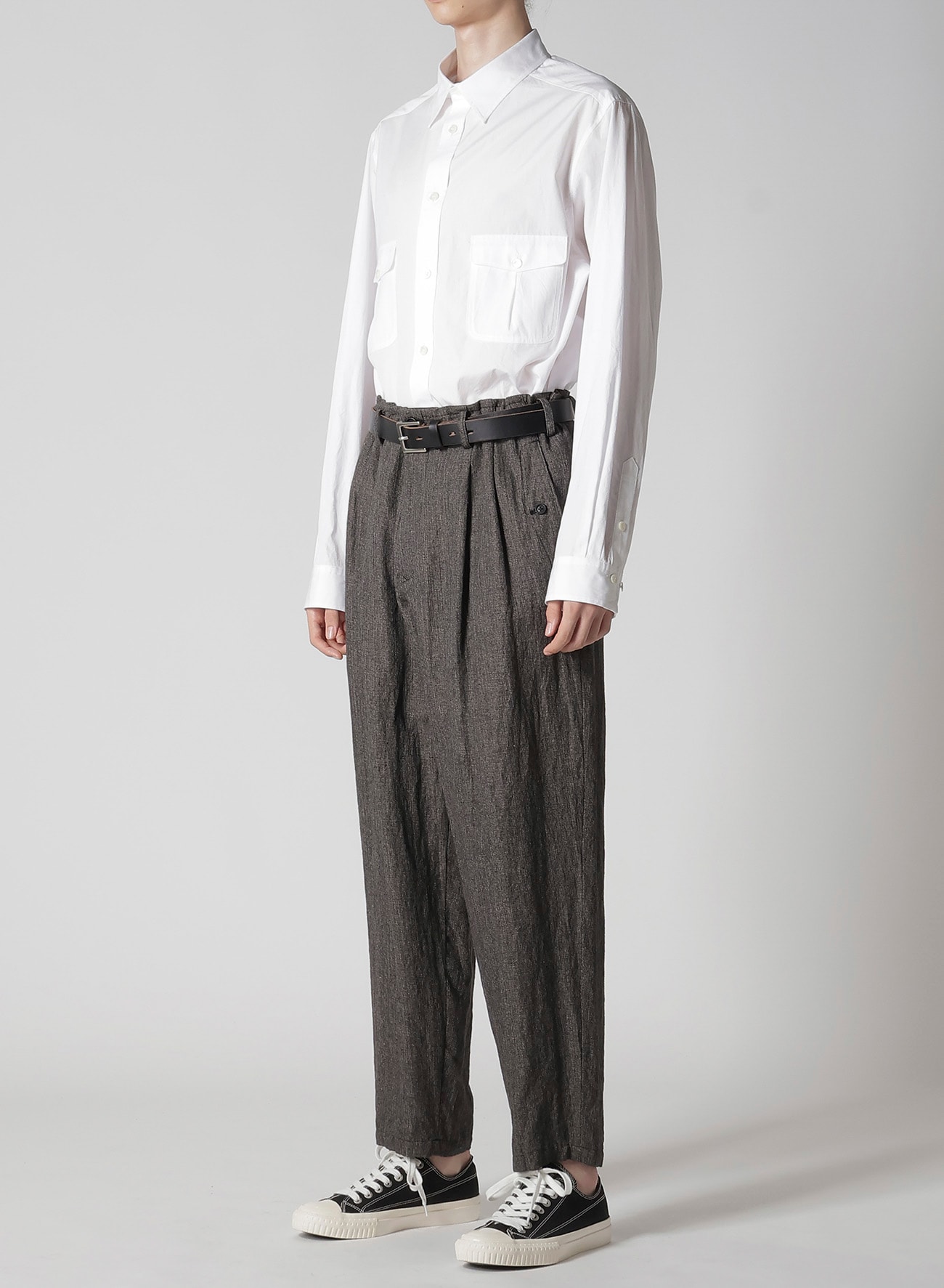 HEATHER KHADI PANTS WITH POCKET DETAIL