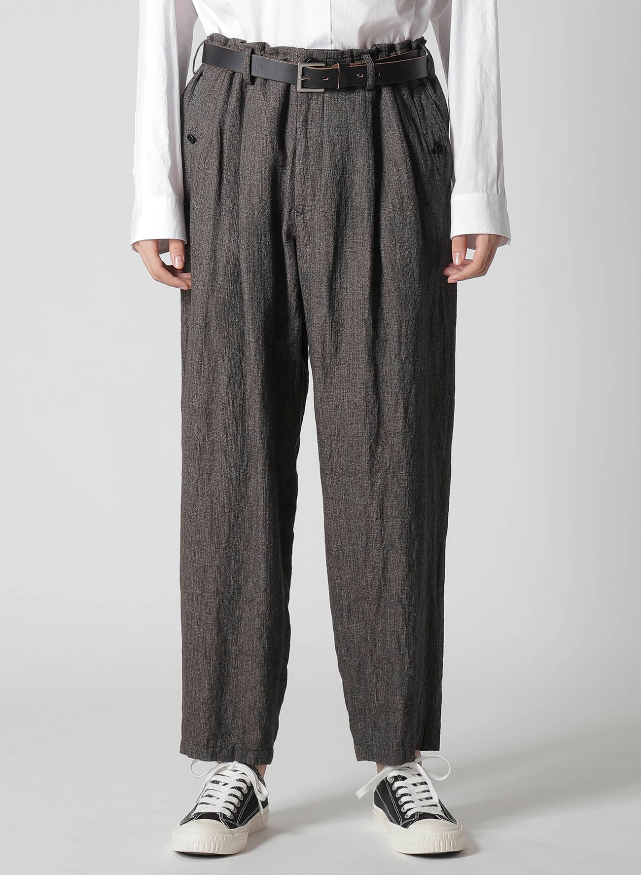 HEATHER KHADI PANTS WITH POCKET DETAIL