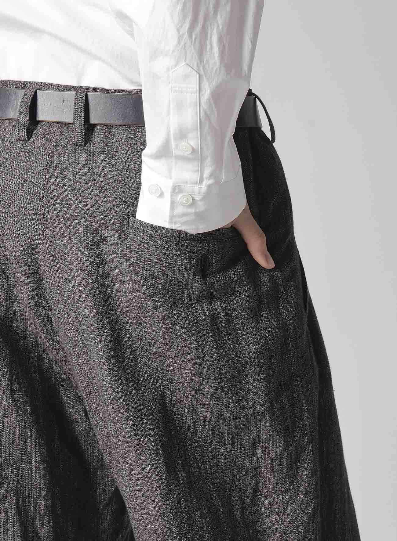 HEATHER KHADI PANTS WITH POCKET DETAIL