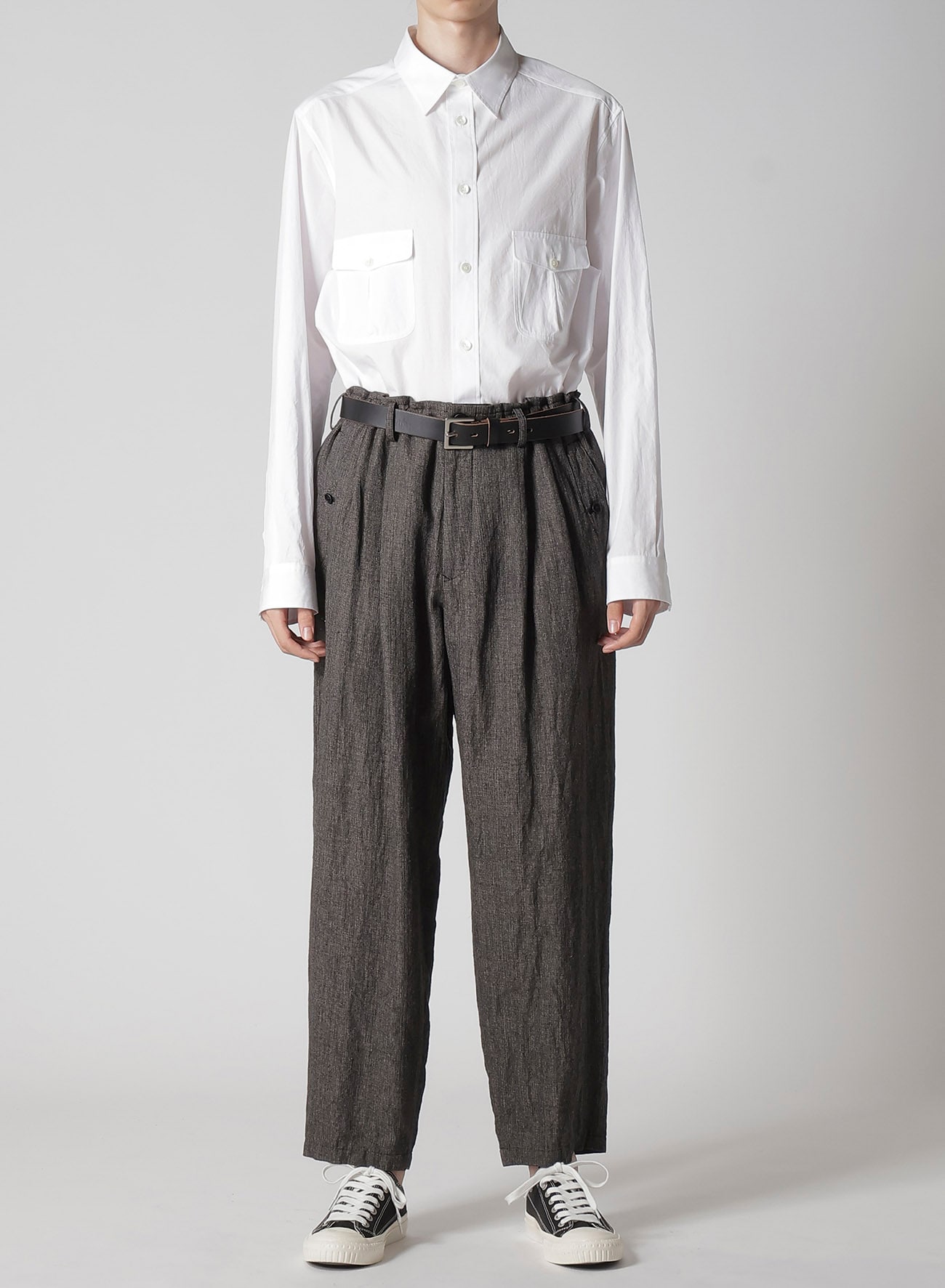 HEATHER KHADI PANTS WITH POCKET DETAIL