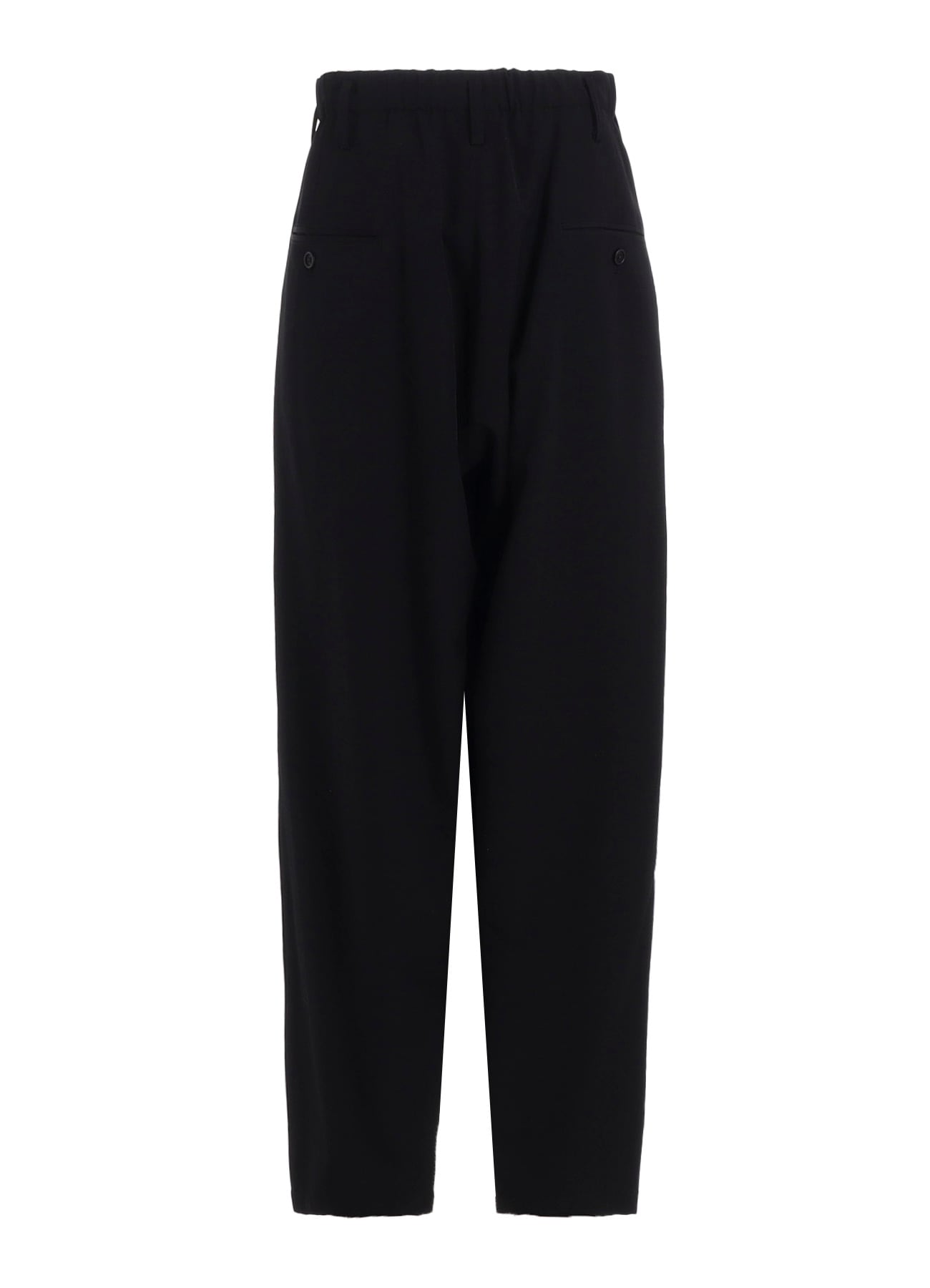 WOOL GABARDINE WAIST STRING PANTS