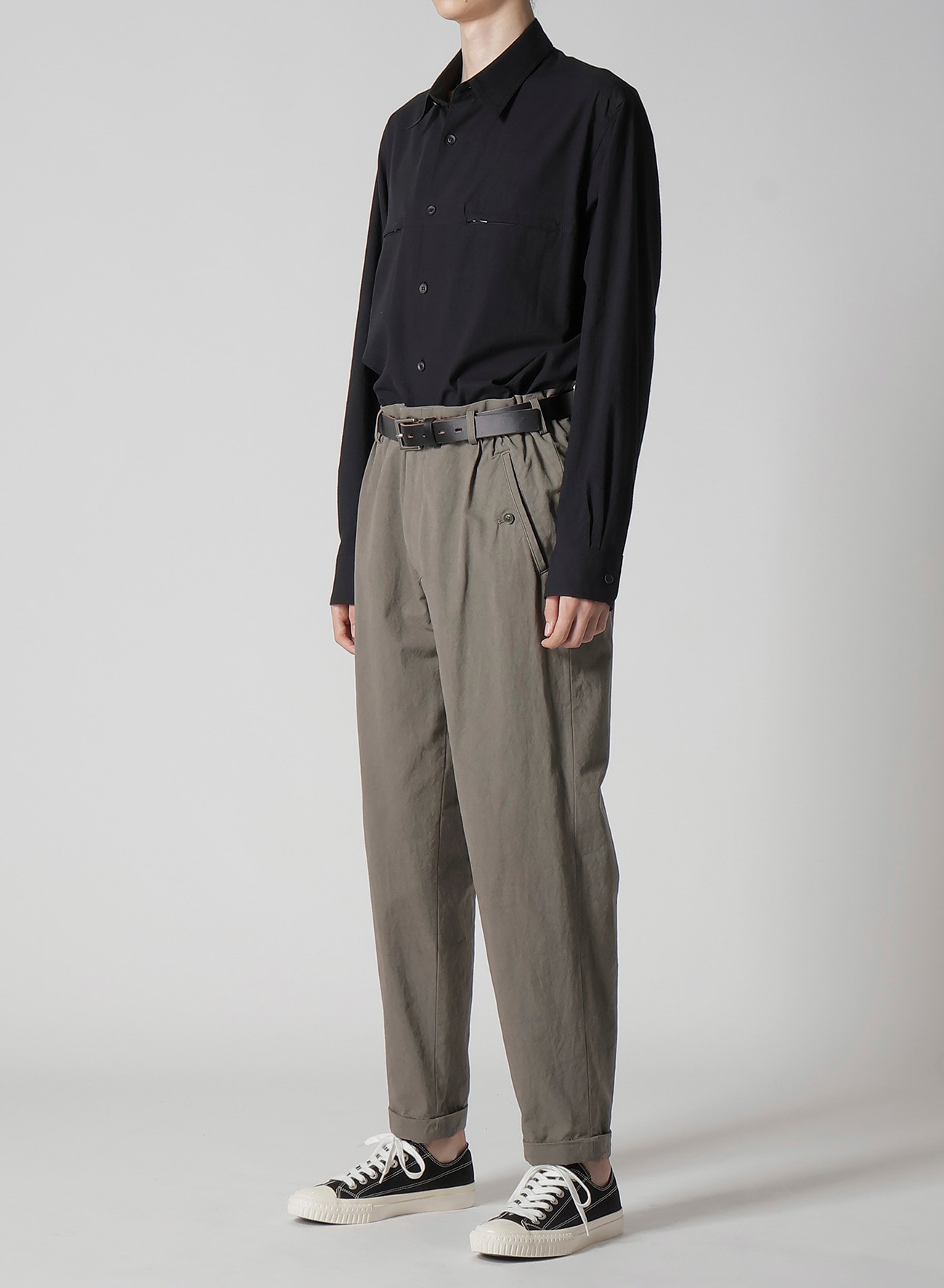 【1/11 10:00 Release】COTTON POPLIN PANTS WITH WAIST GATHERED