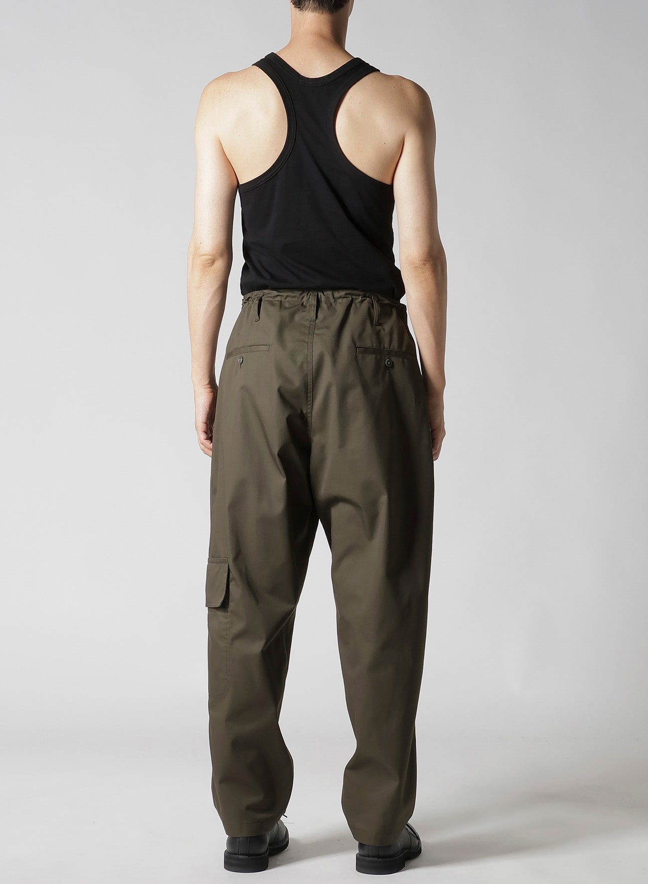 T/C TWILL PANTS WITH  SIDE SEAM TUCK