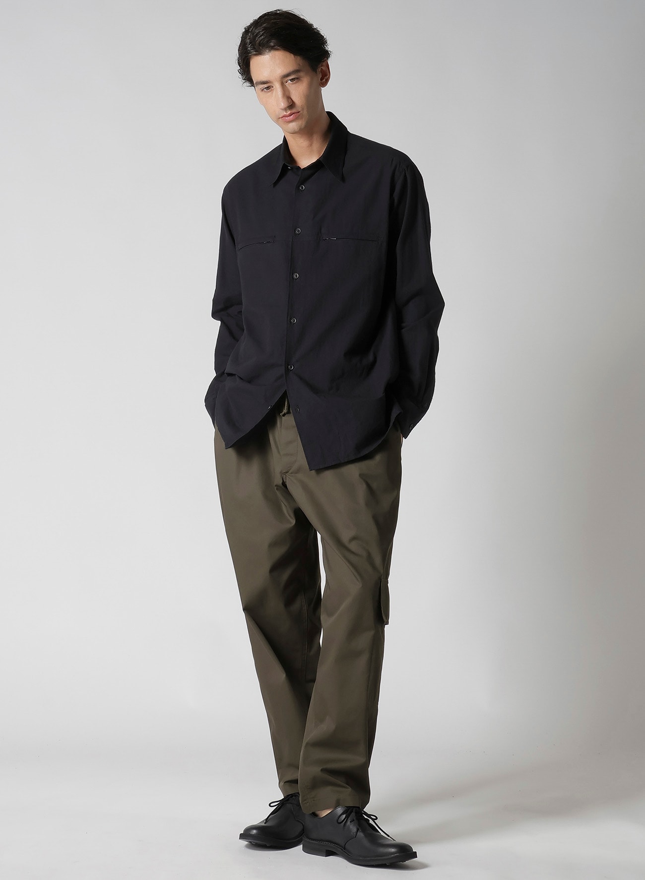 T/C TWILL PANTS WITH  SIDE SEAM TUCK