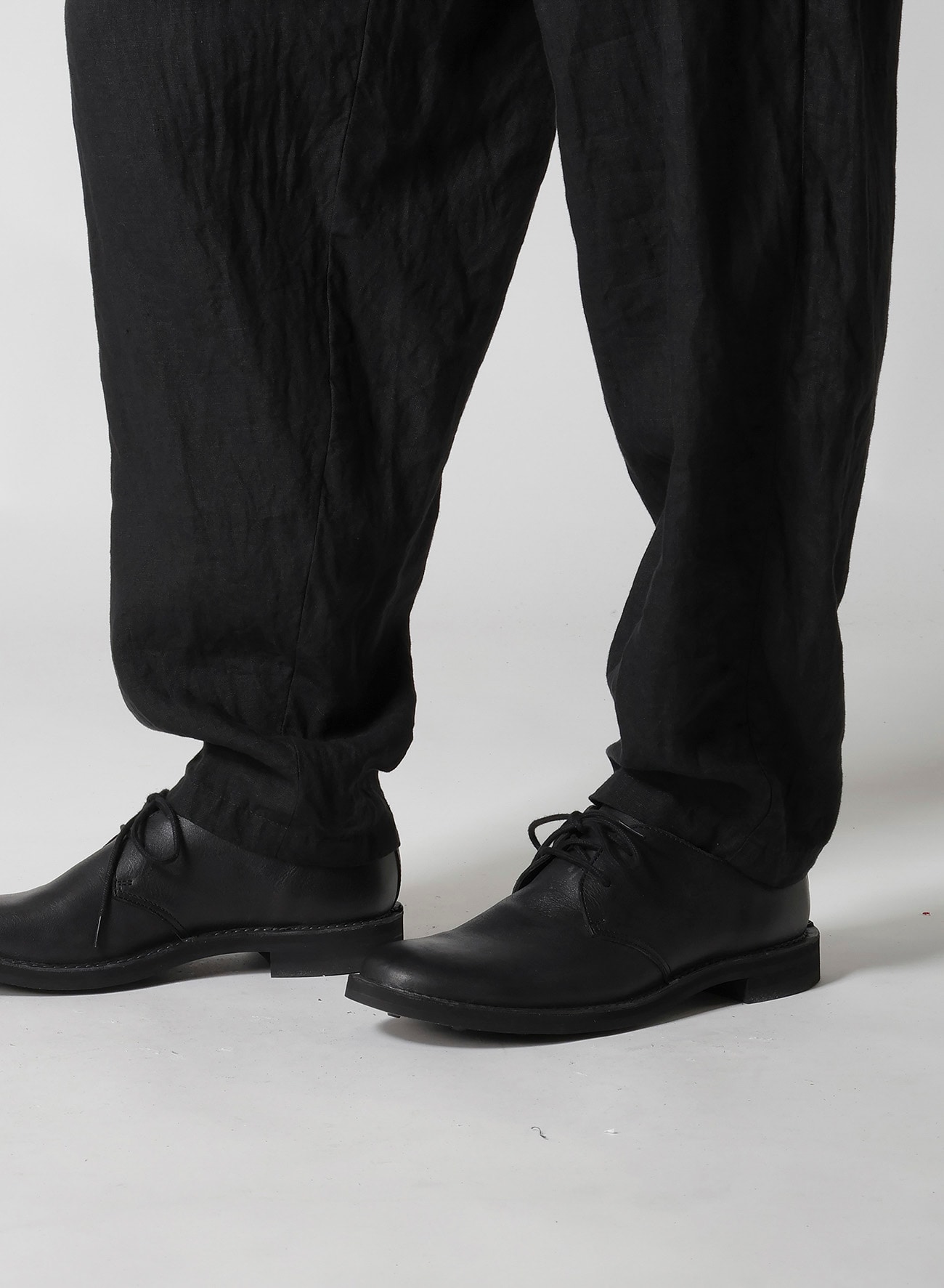 Y's for men x 120% LINO LINEN BACK SIDE ZIPPER PANTS