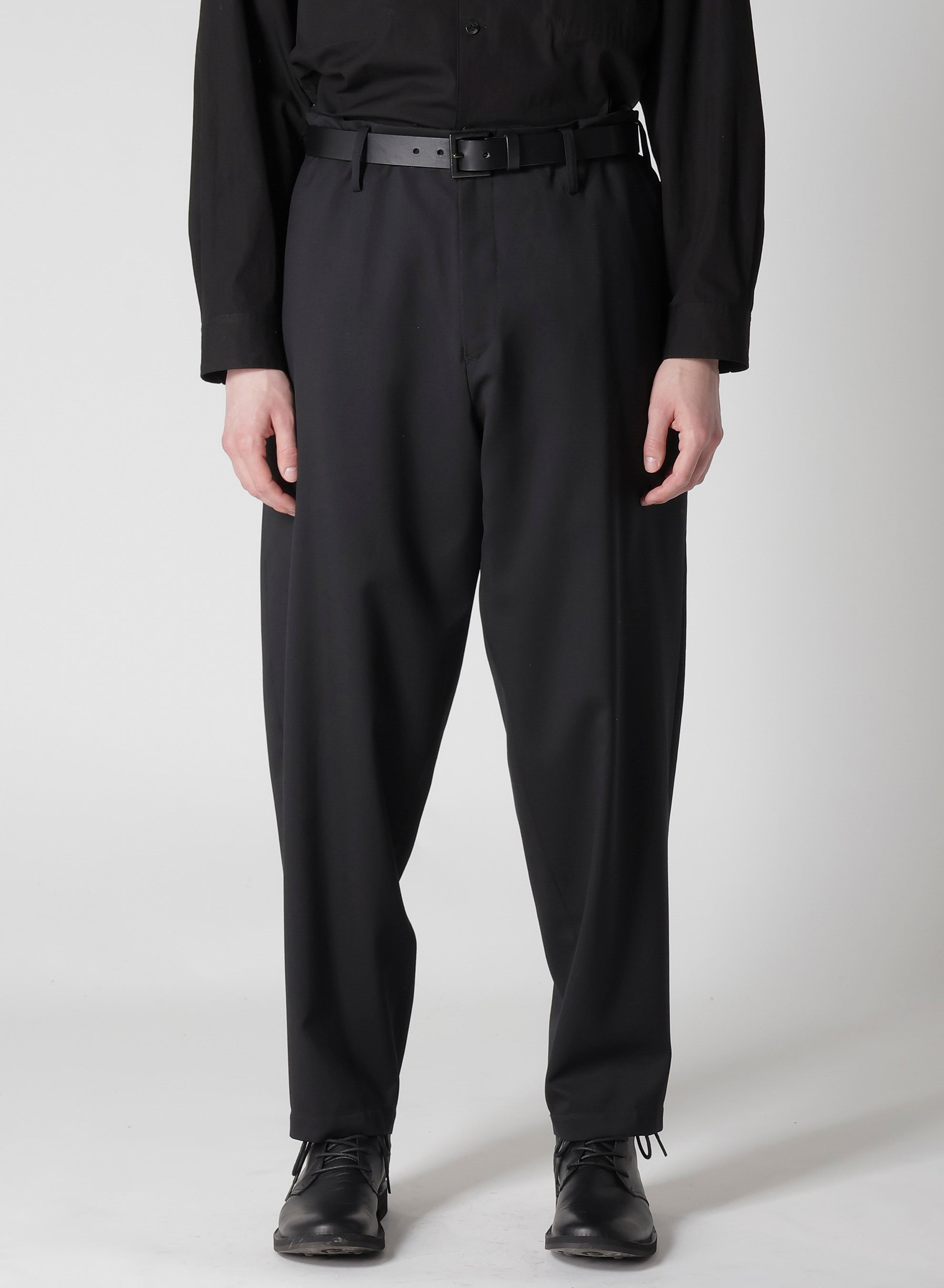 SUIT GABARDINE PANTS WITH SIDE TUCK