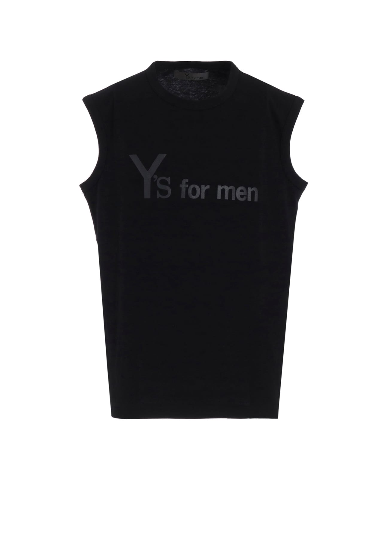 Y's for men LOGO PRINT SLEEVELESS T-SHIRTS