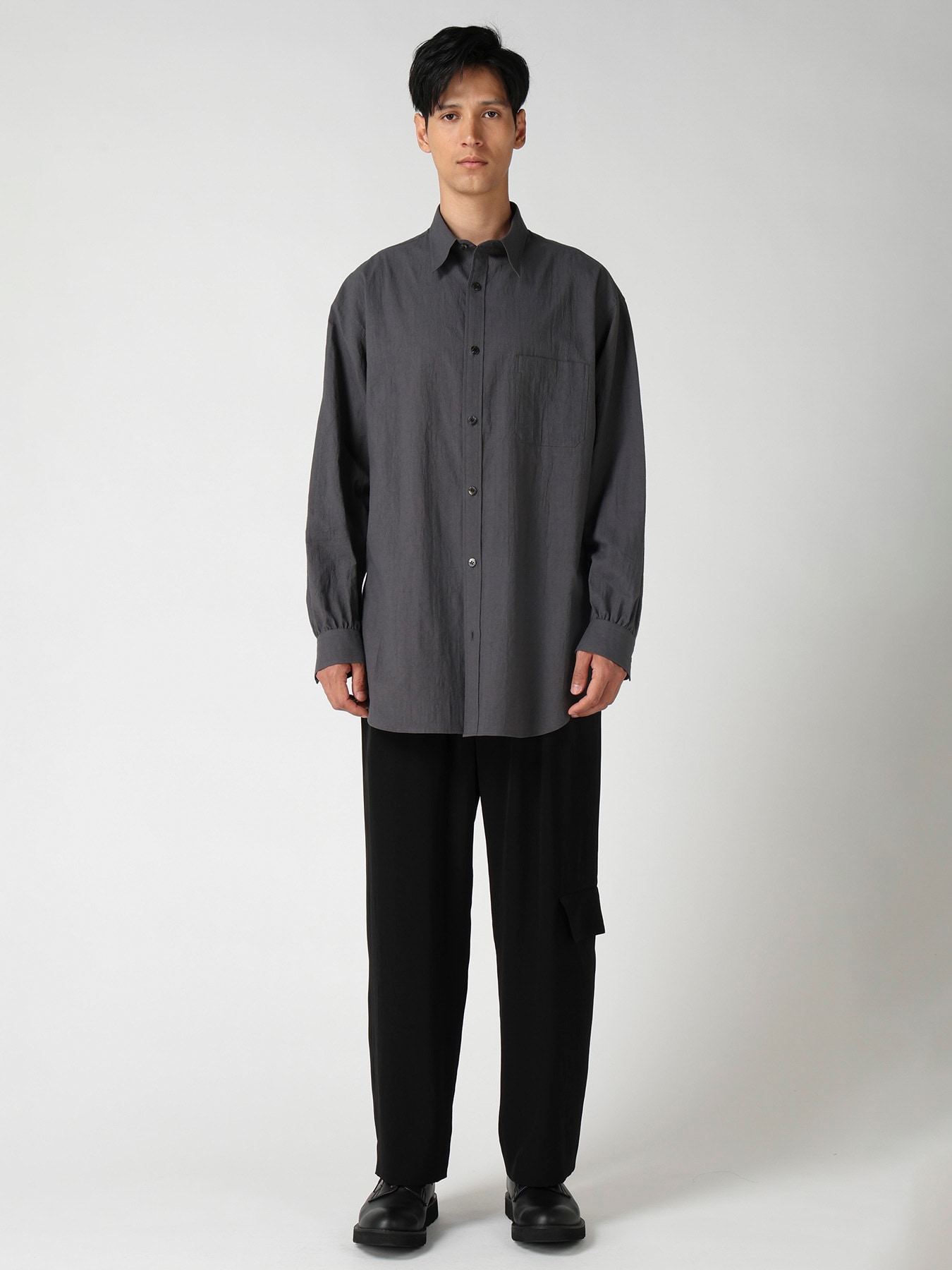 60 WRINKLE LAWN REGULAR COLLAR SHIRT