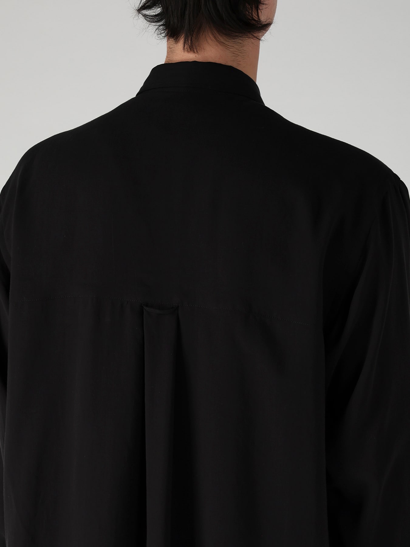 CELLULOSE LAWN DOUBLE COLLAR SHIRT