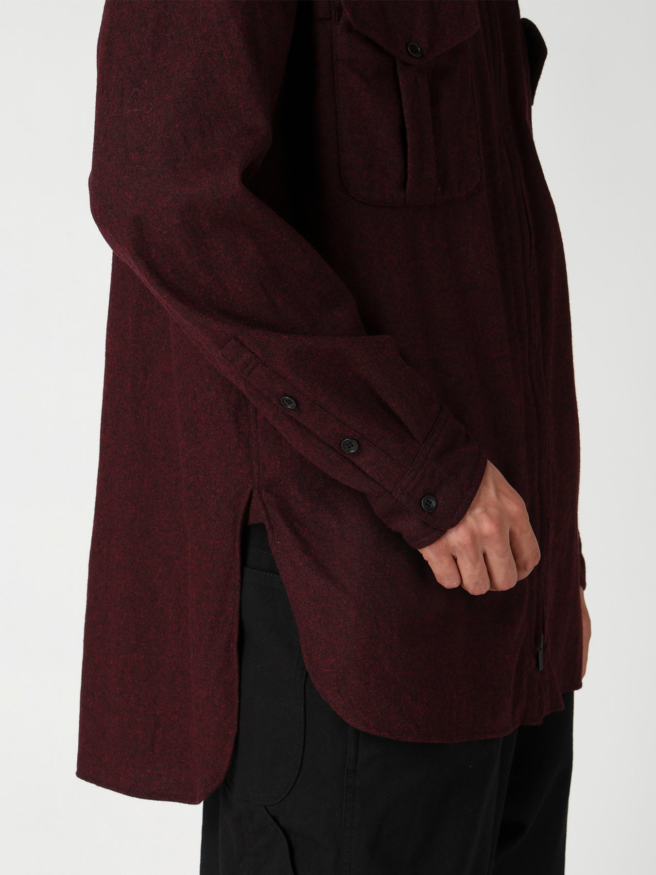 FRONT ZIP BLOUSE