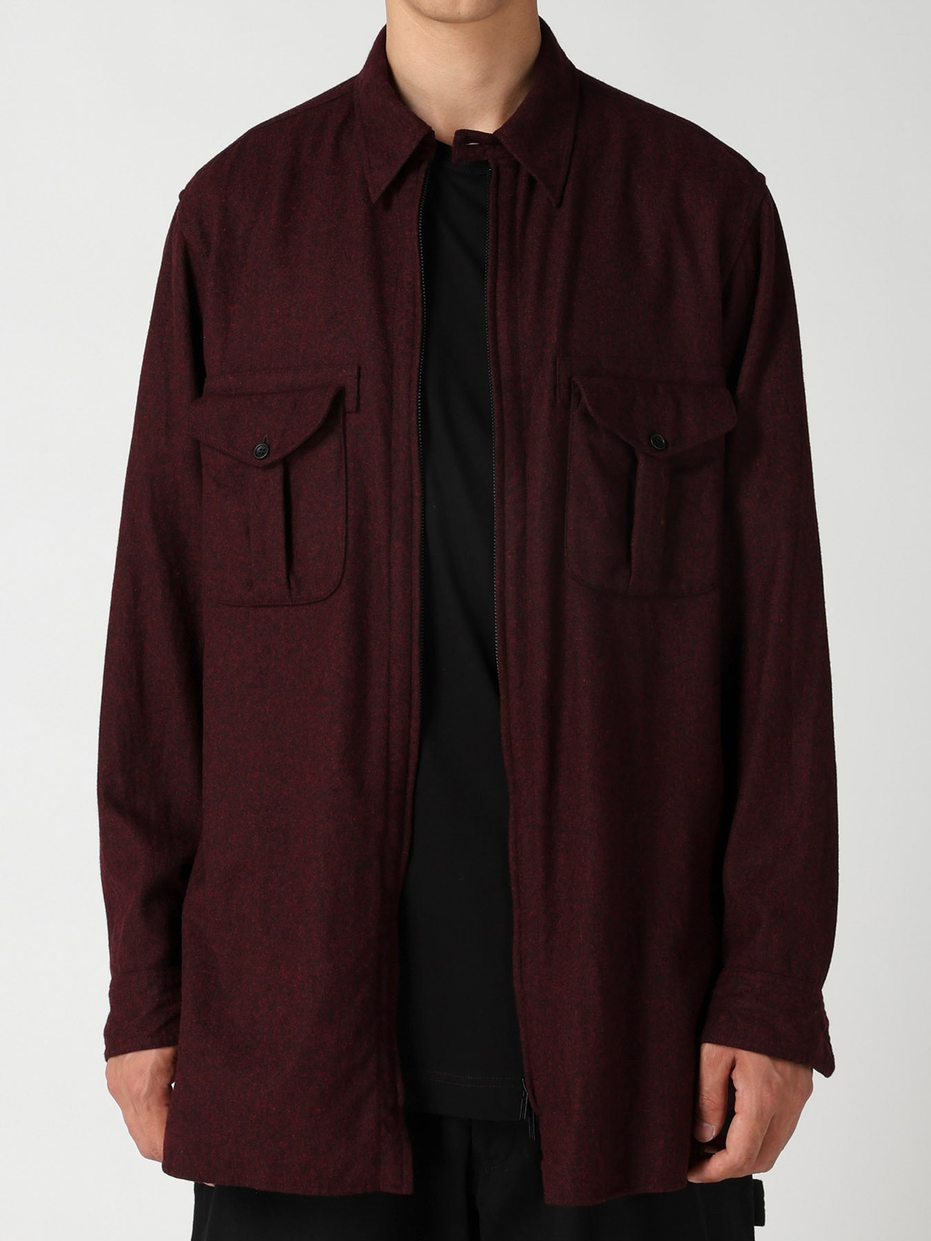 FRONT ZIP BLOUSE
