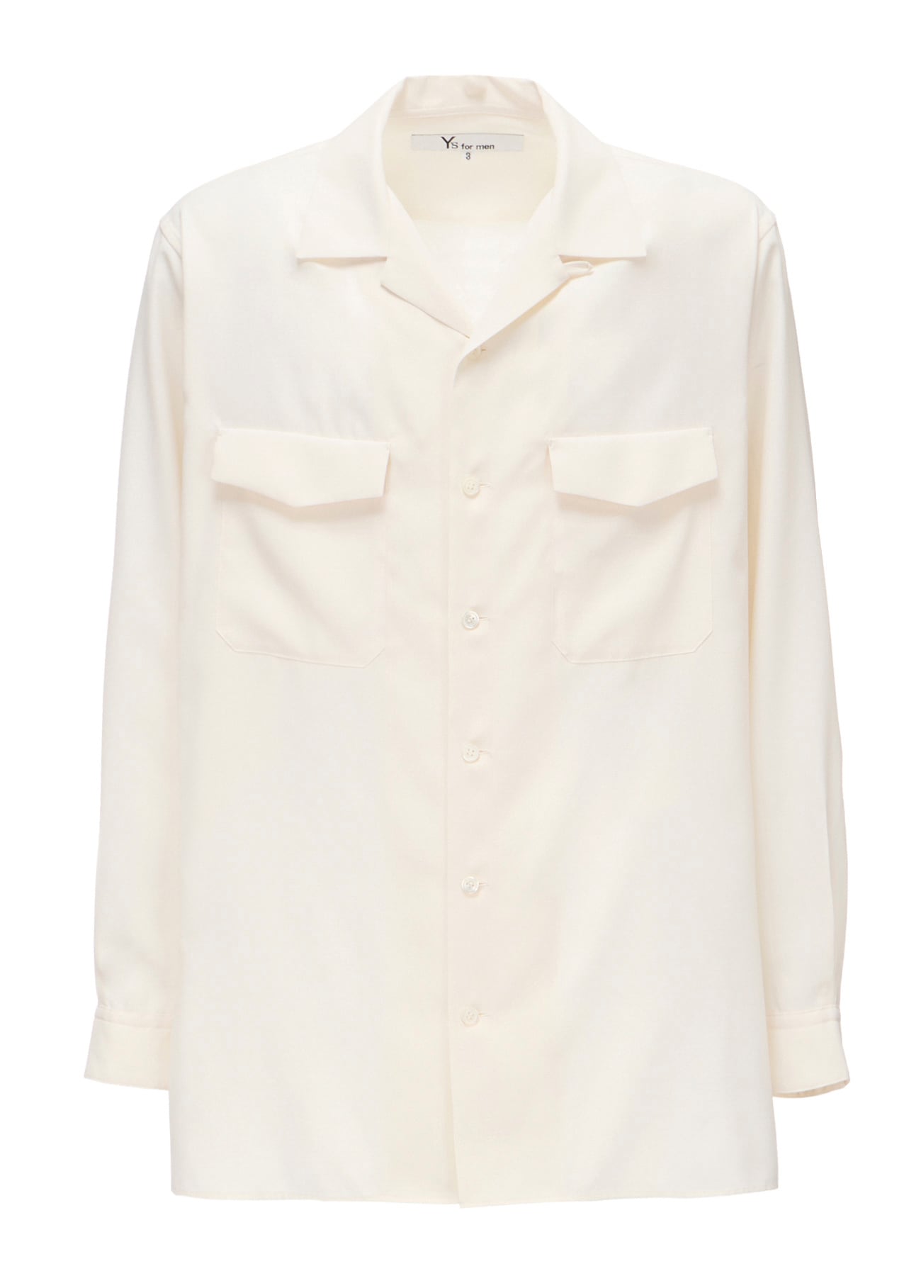 OPEN-COLLAR FLAP POCKET SHIRT