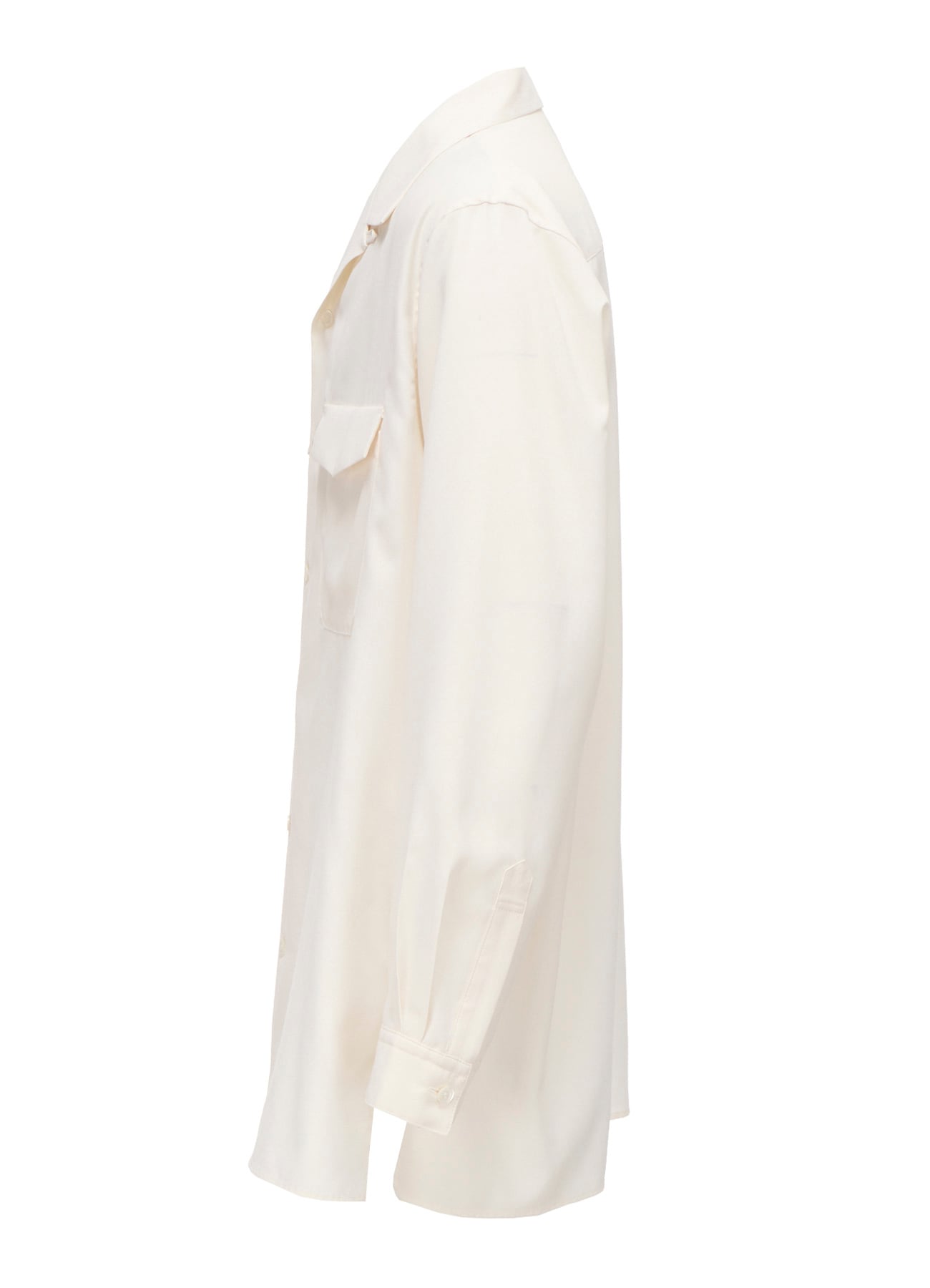 OPEN-COLLAR FLAP POCKET SHIRT