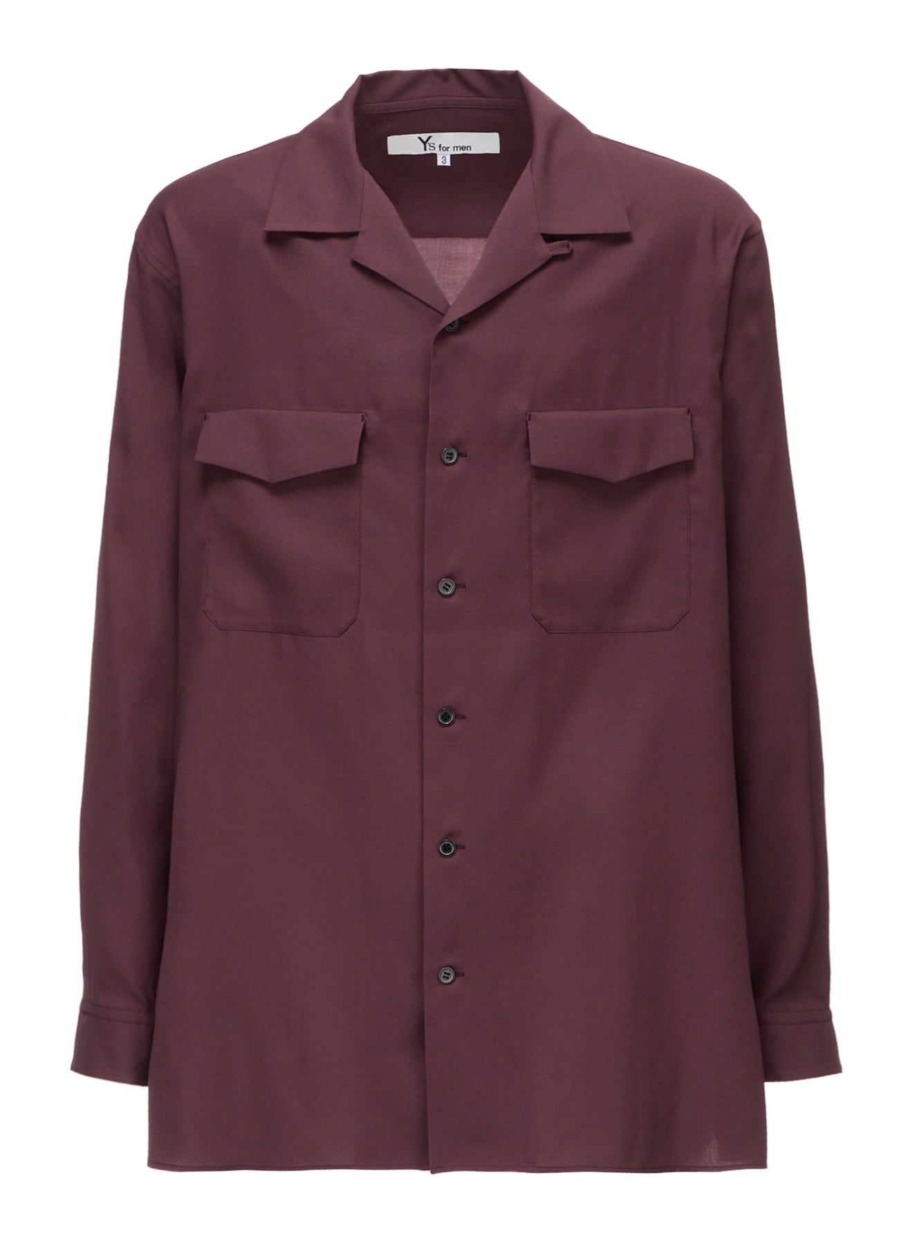 OPEN-COLLAR FLAP POCKET SHIRT