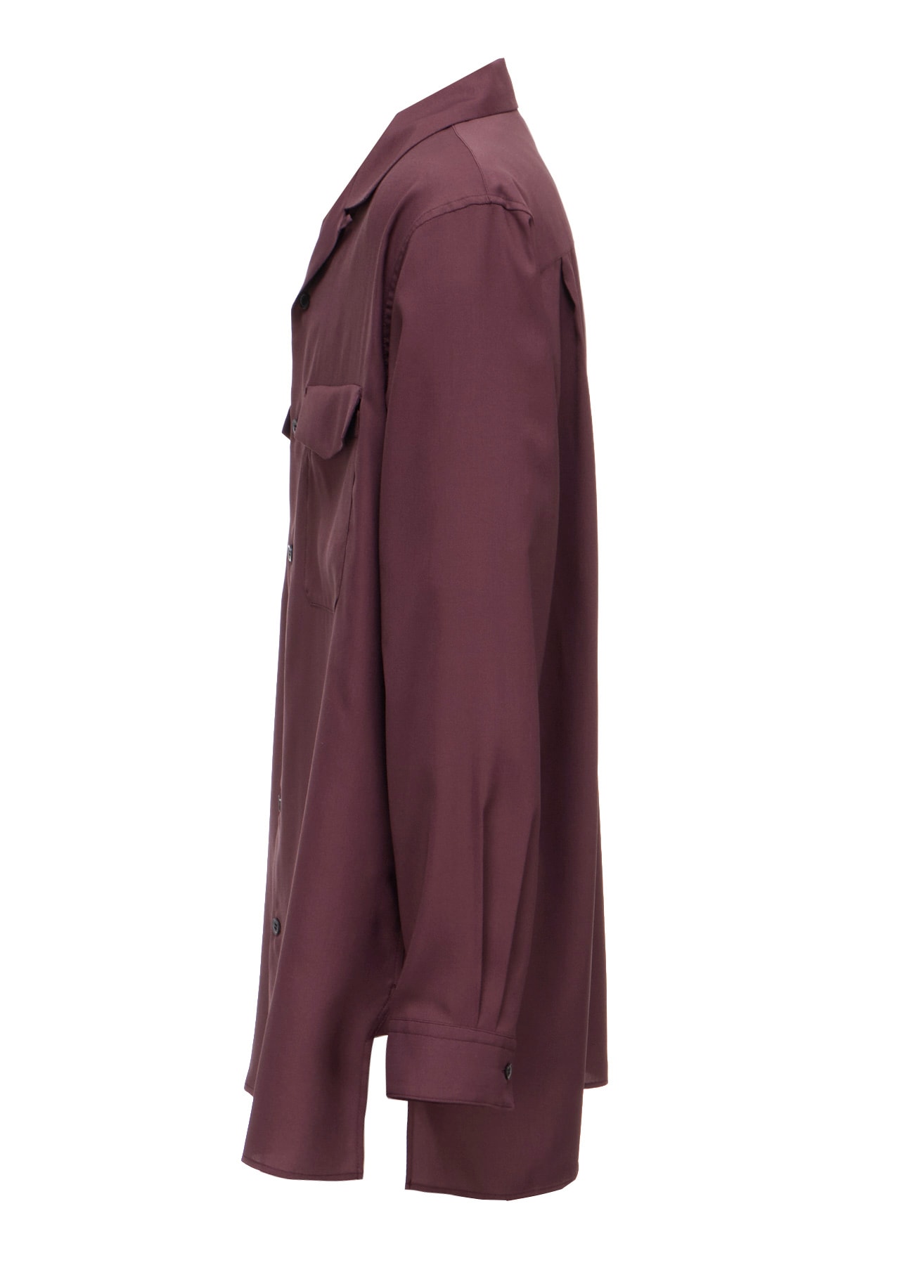 OPEN-COLLAR FLAP POCKET SHIRT