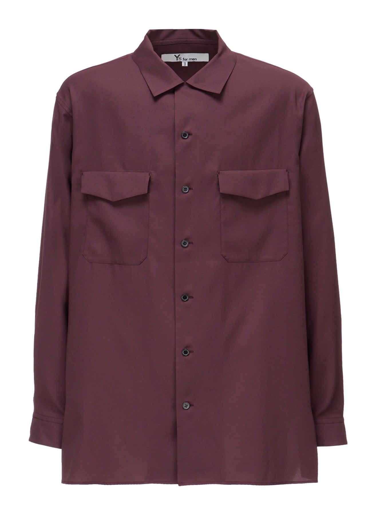 OPEN-COLLAR FLAP POCKET SHIRT