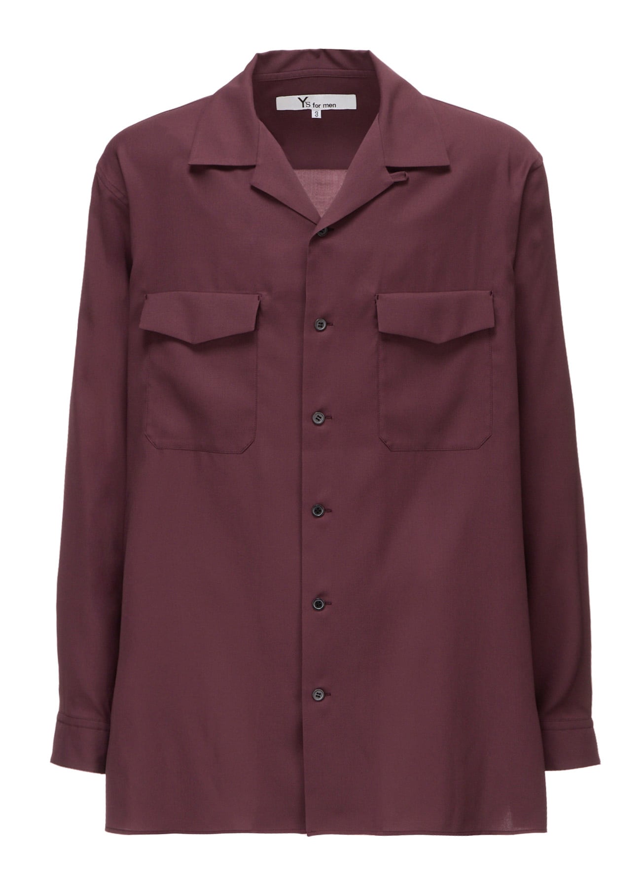 OPEN-COLLAR FLAP POCKET SHIRT