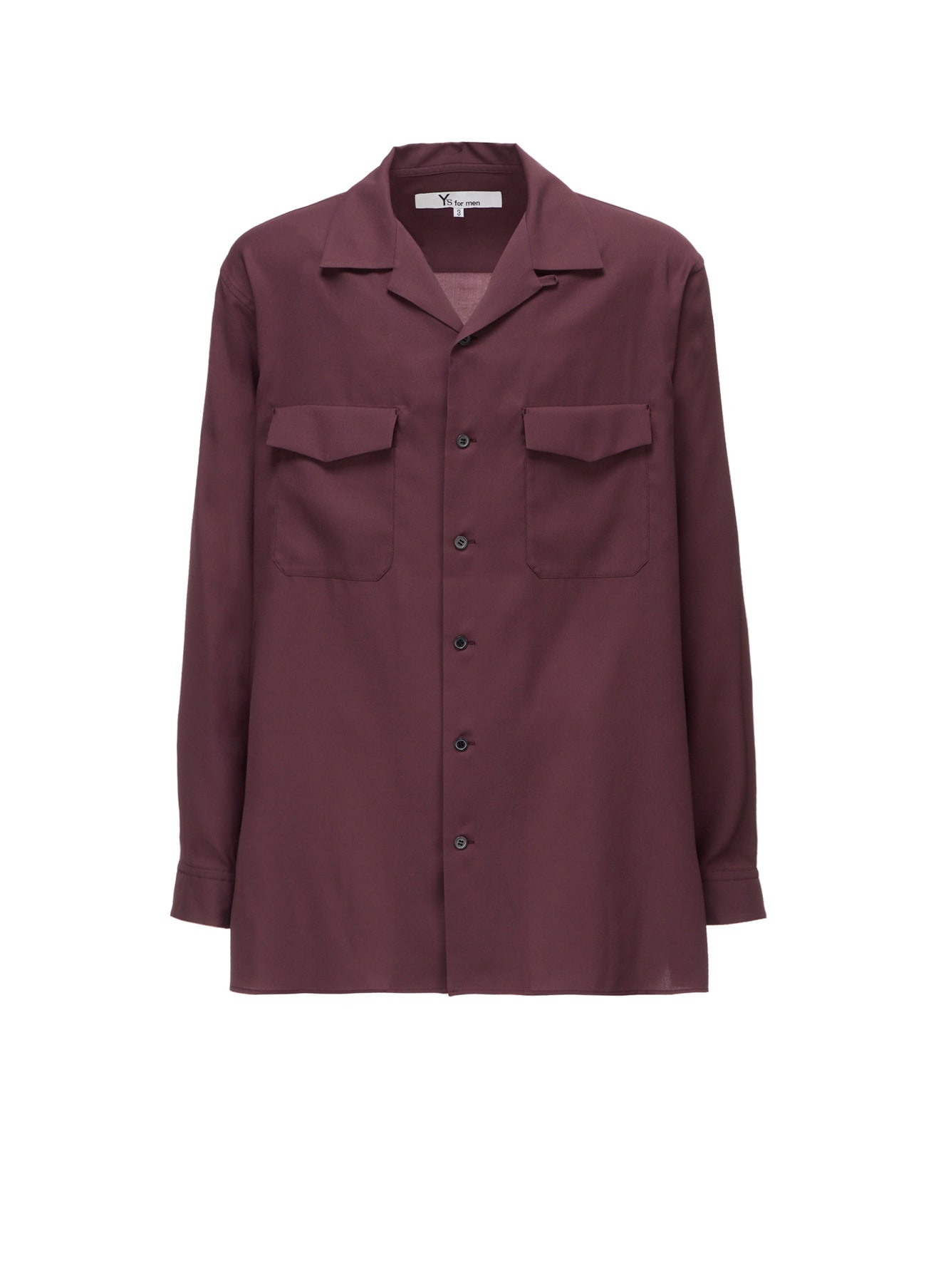 OPEN-COLLAR FLAP POCKET SHIRT