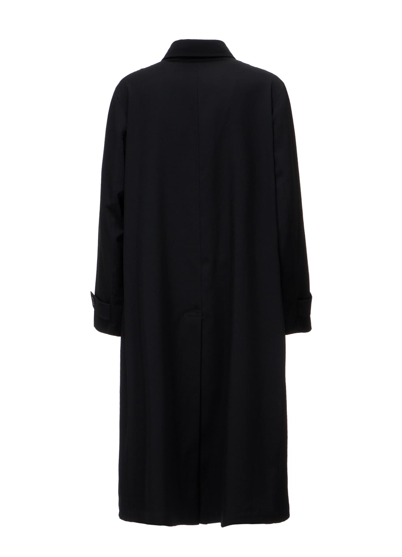 WOOL GABARDINE STAND COLLAR COAT