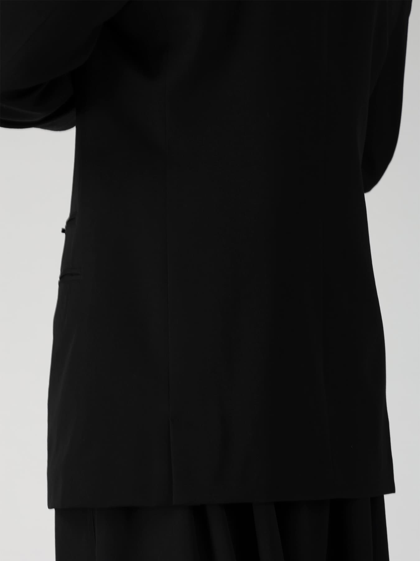 WOOL GABARDINE LEFT AND RIGHT CHANGE POCKET JACKET
