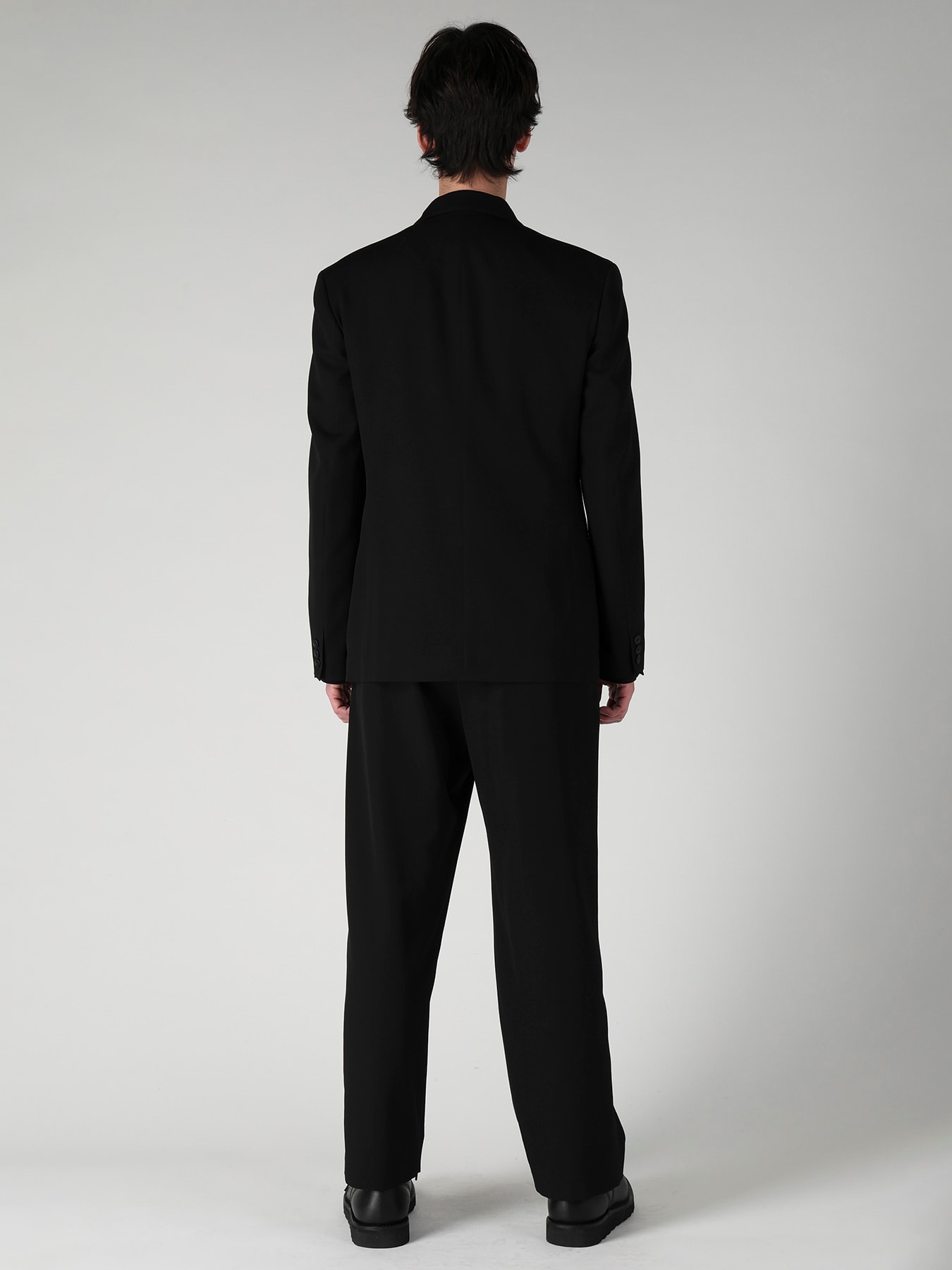 WOOL GABARDINE 3-BUTTON JACKET