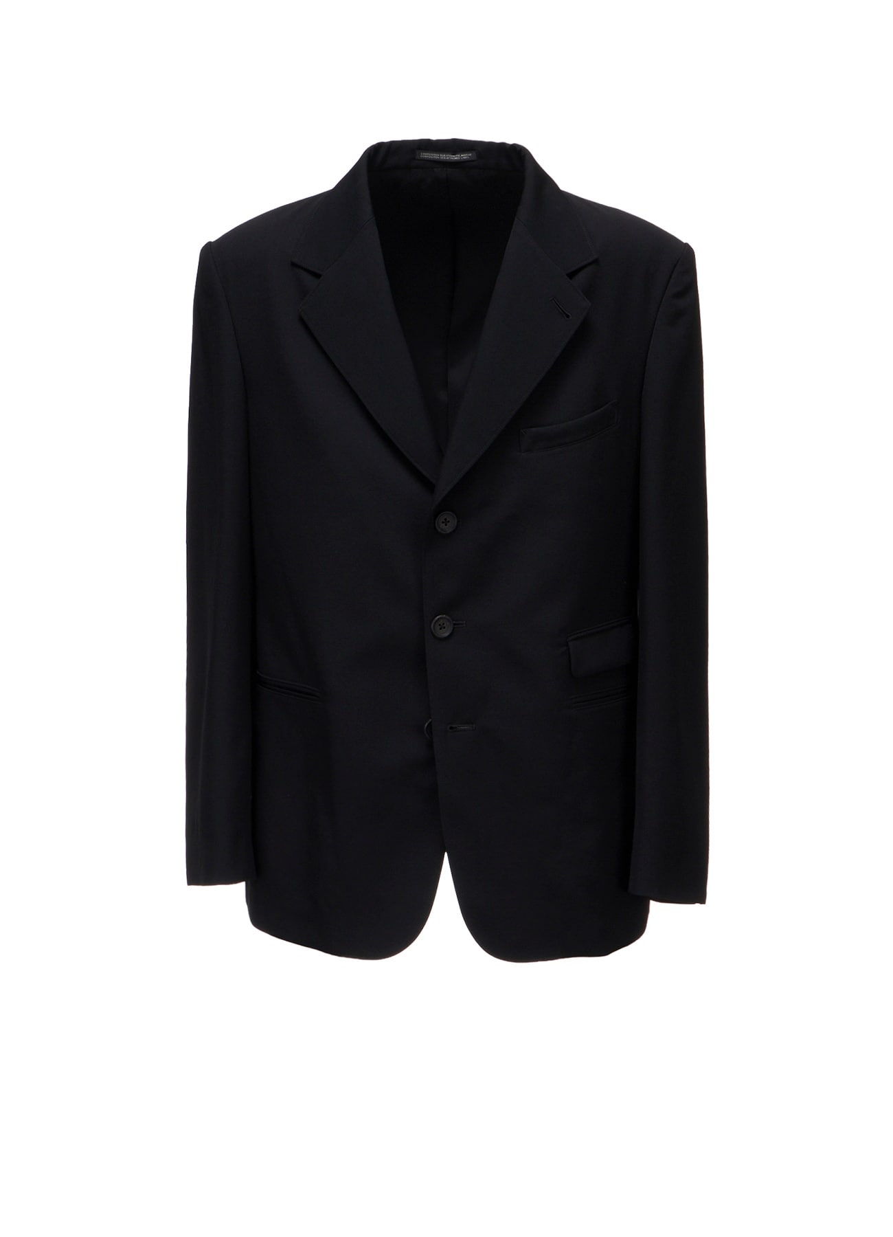 WOOL GABARDINE 3-BUTTON JACKET