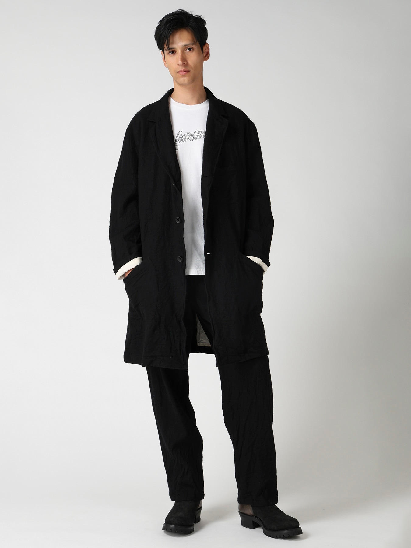 【Y's for men × MASSES】 MA/ SHRINK SHOP COAT