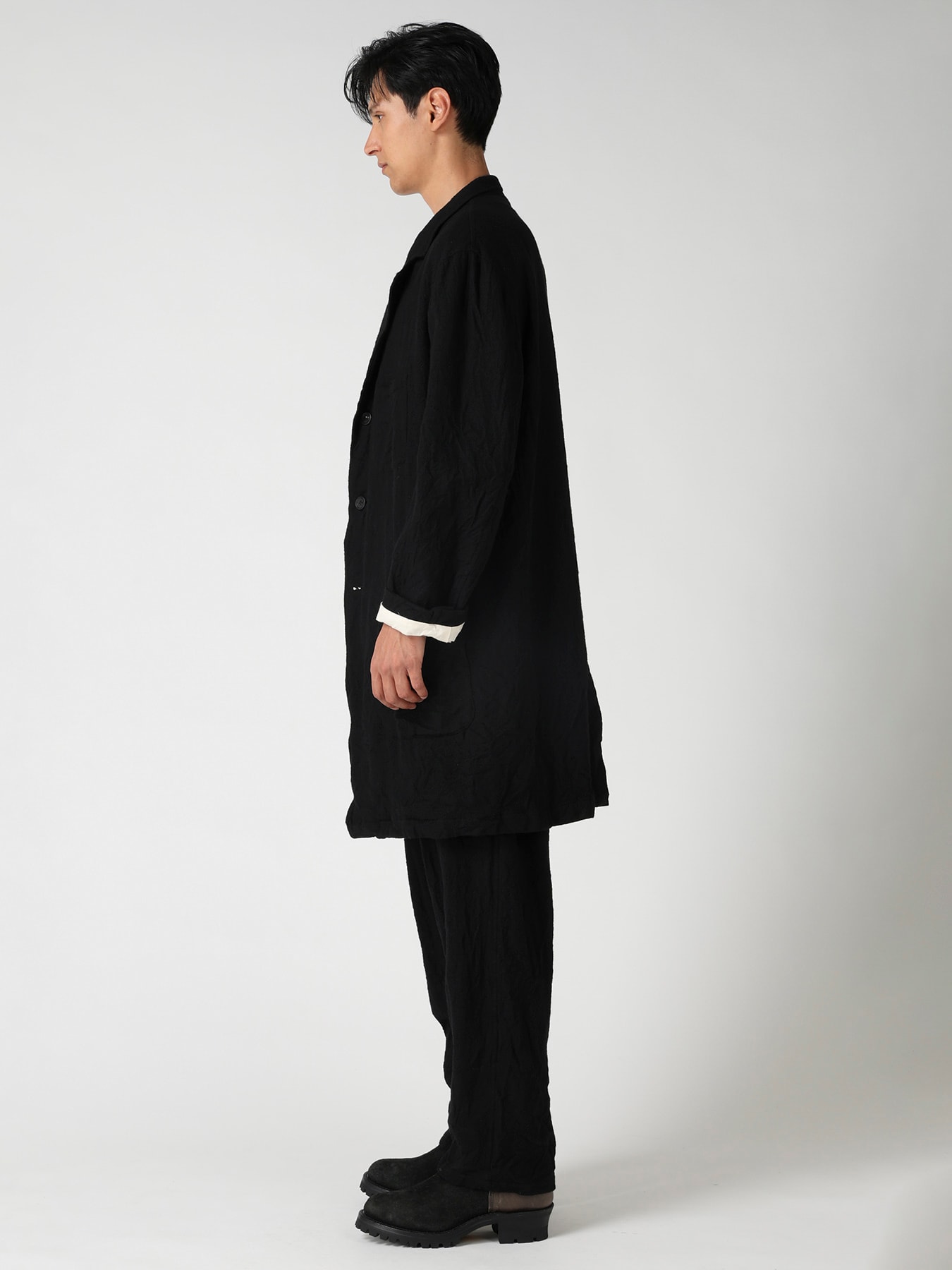 【Y's for men × MASSES】 MA/ SHRINK SHOP COAT