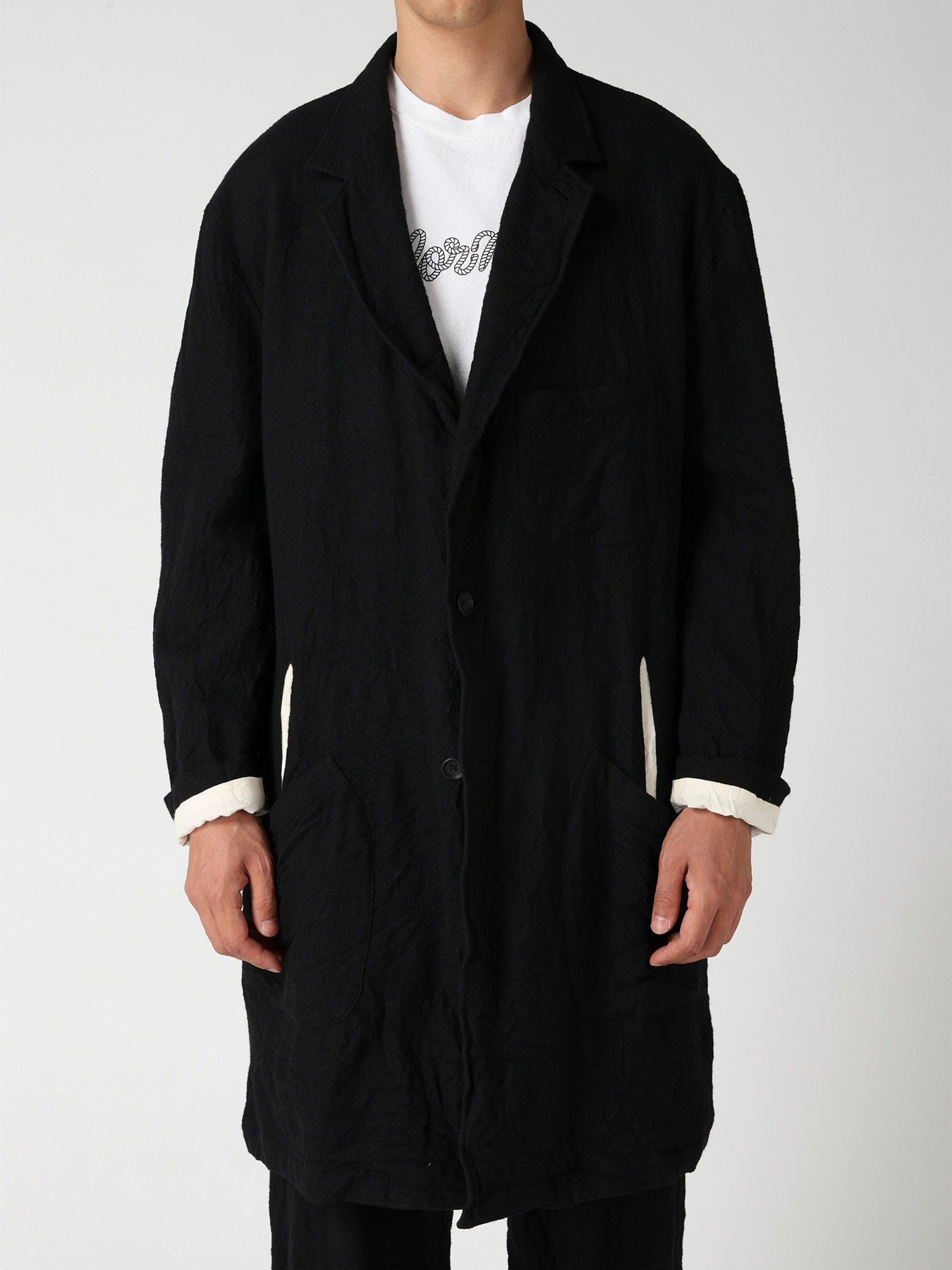【Y's for men × MASSES】 MA/ SHRINK SHOP COAT