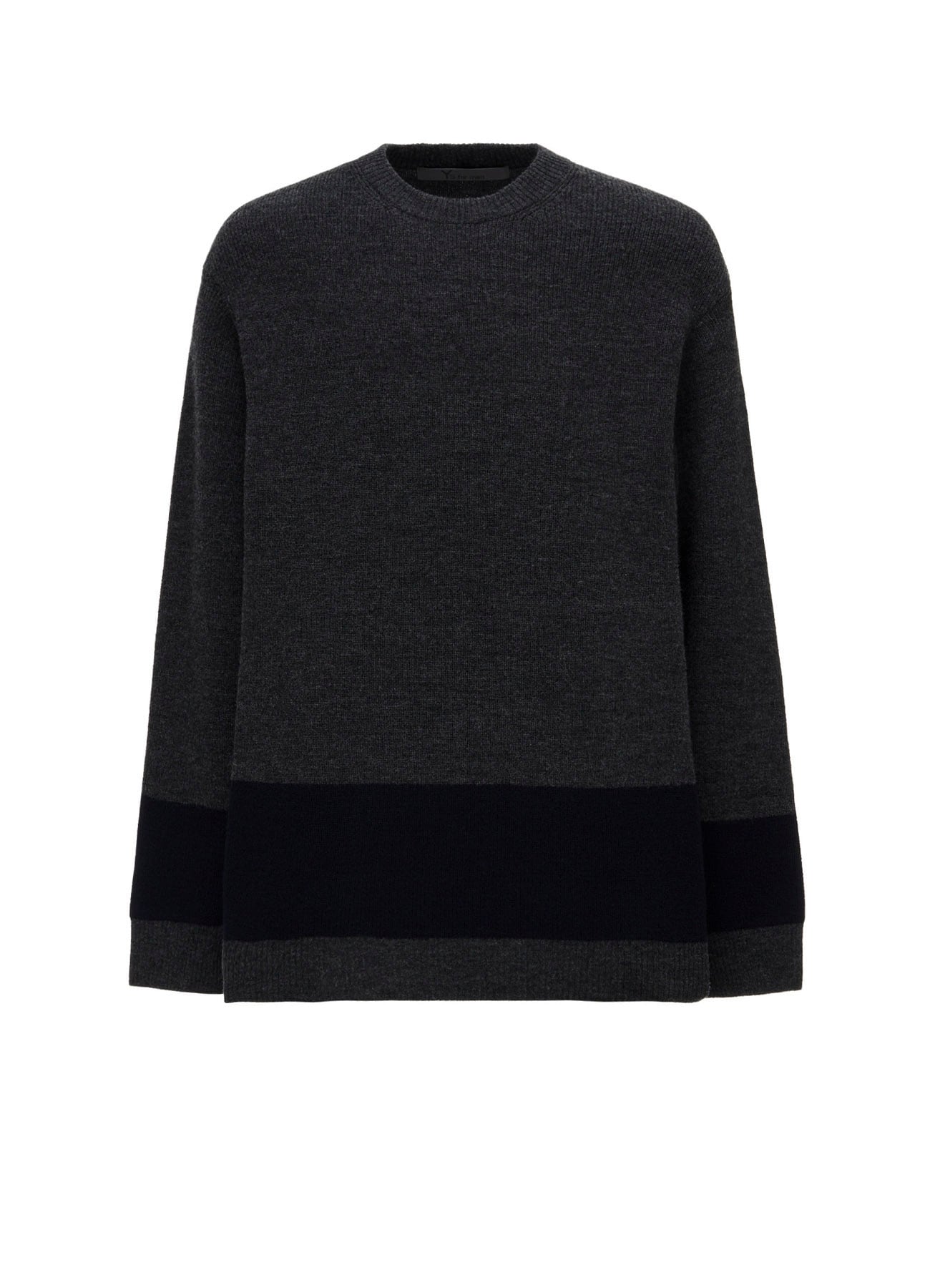 COLOR COMBI ROUND NECK KNIT PO