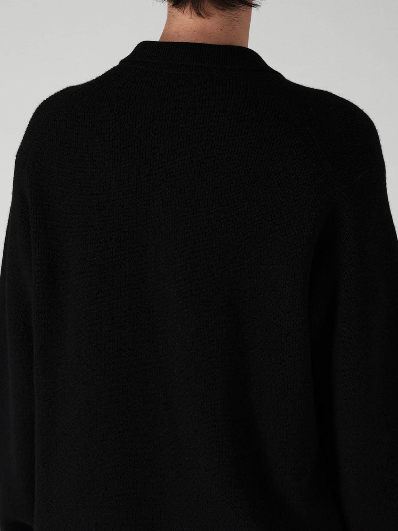 LONG SLEEVE KNIT POLO