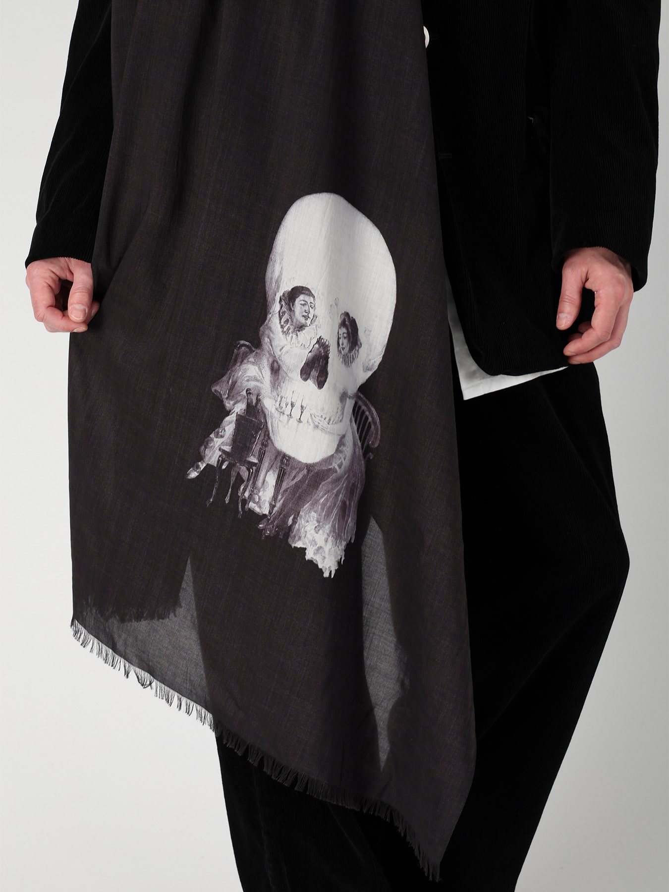 SKULL PRINT STOLE TYPE2